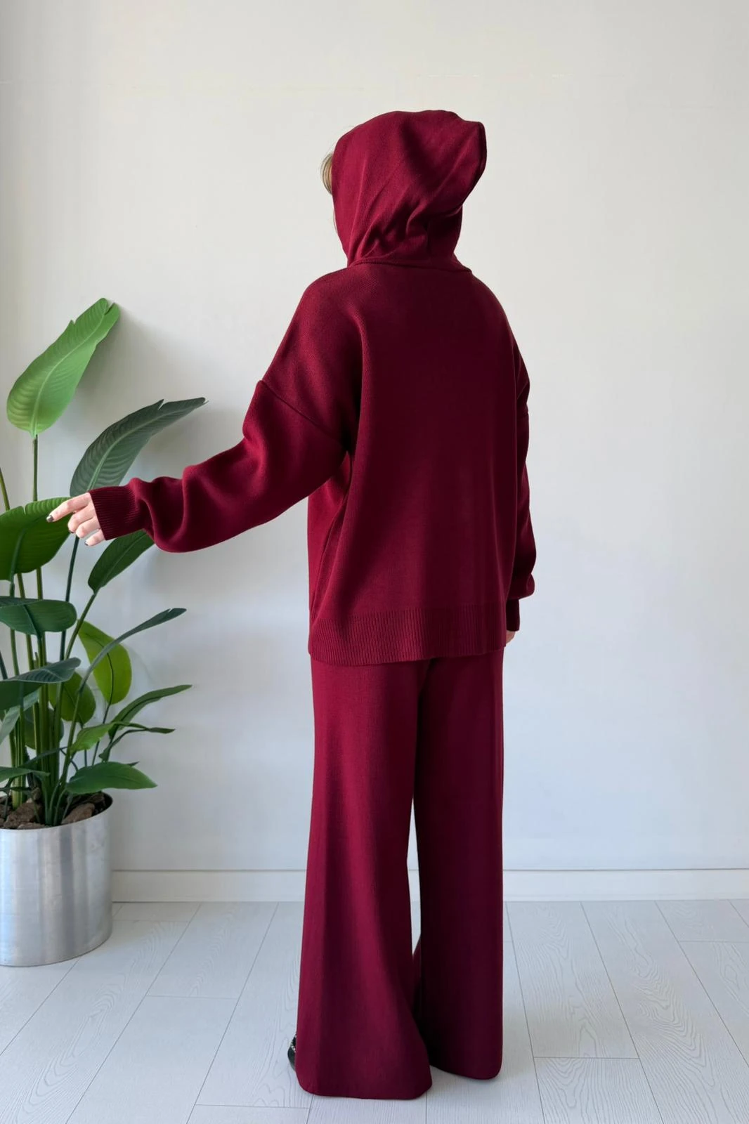 Çift Fermuarlı Triko Takım