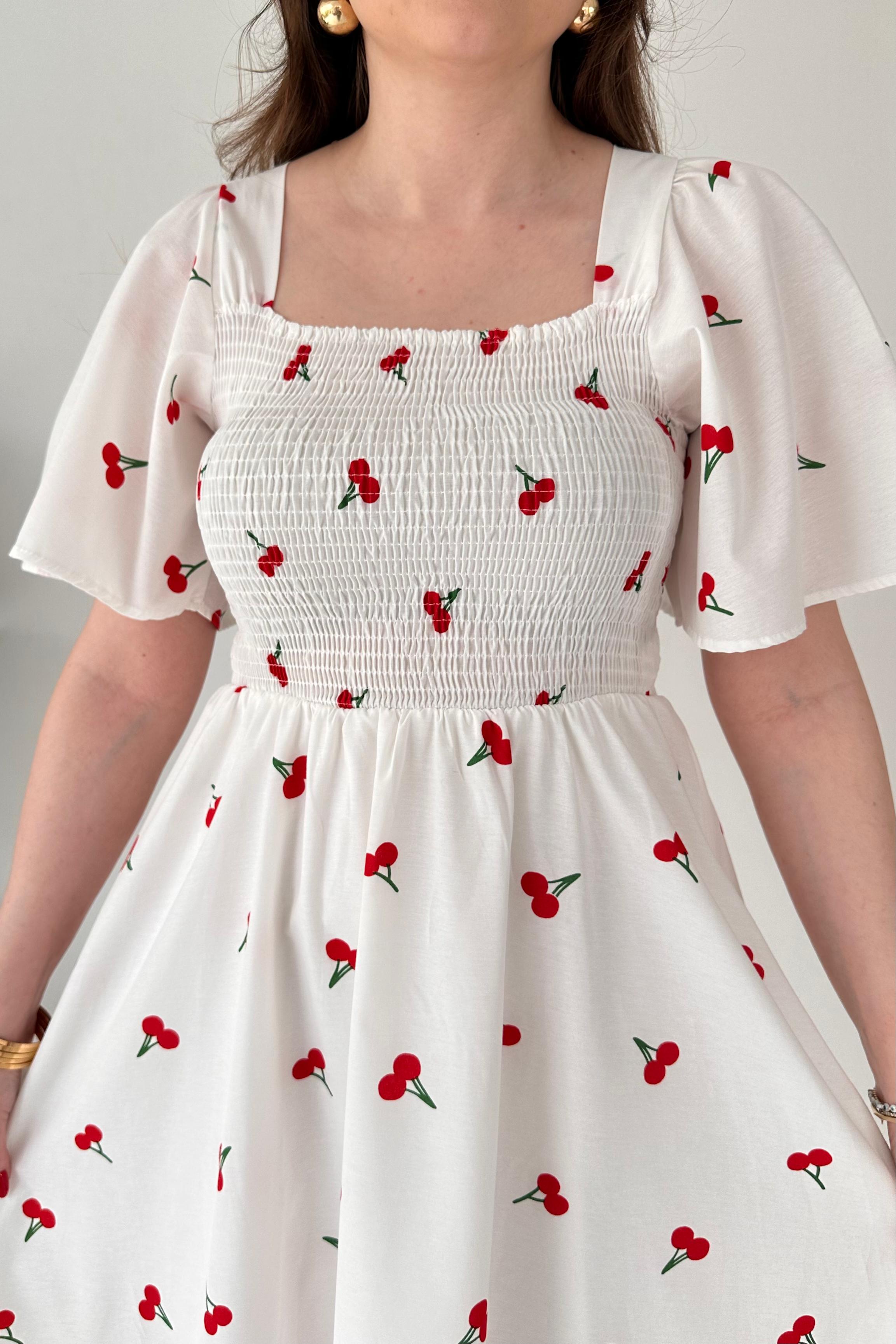 Gipeli Kiraz Poplin Elbise