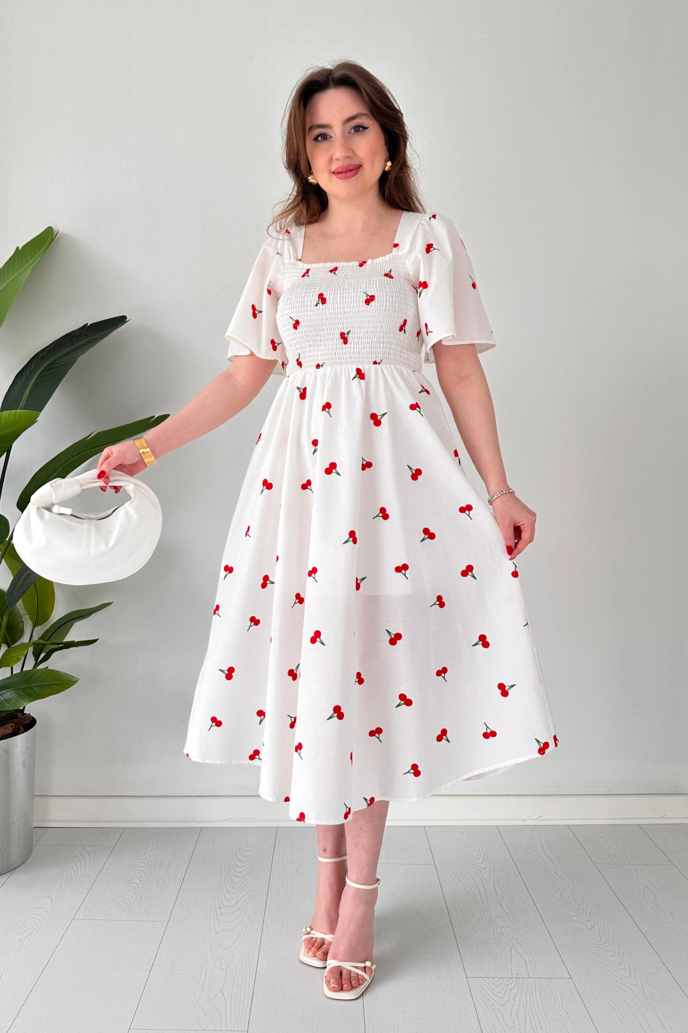 Gipeli Kiraz Poplin Elbise