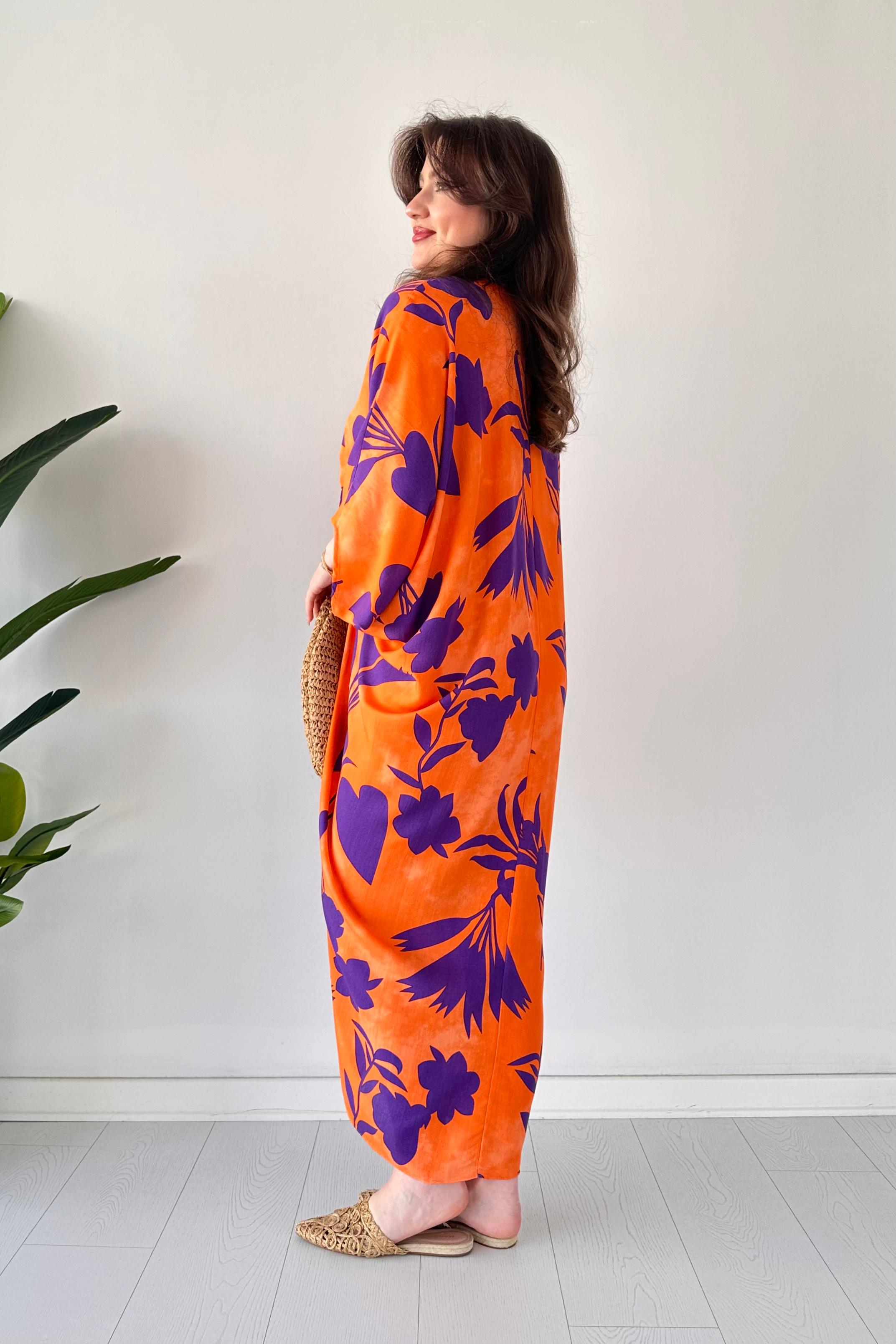 Pelerin Viskon Elbise