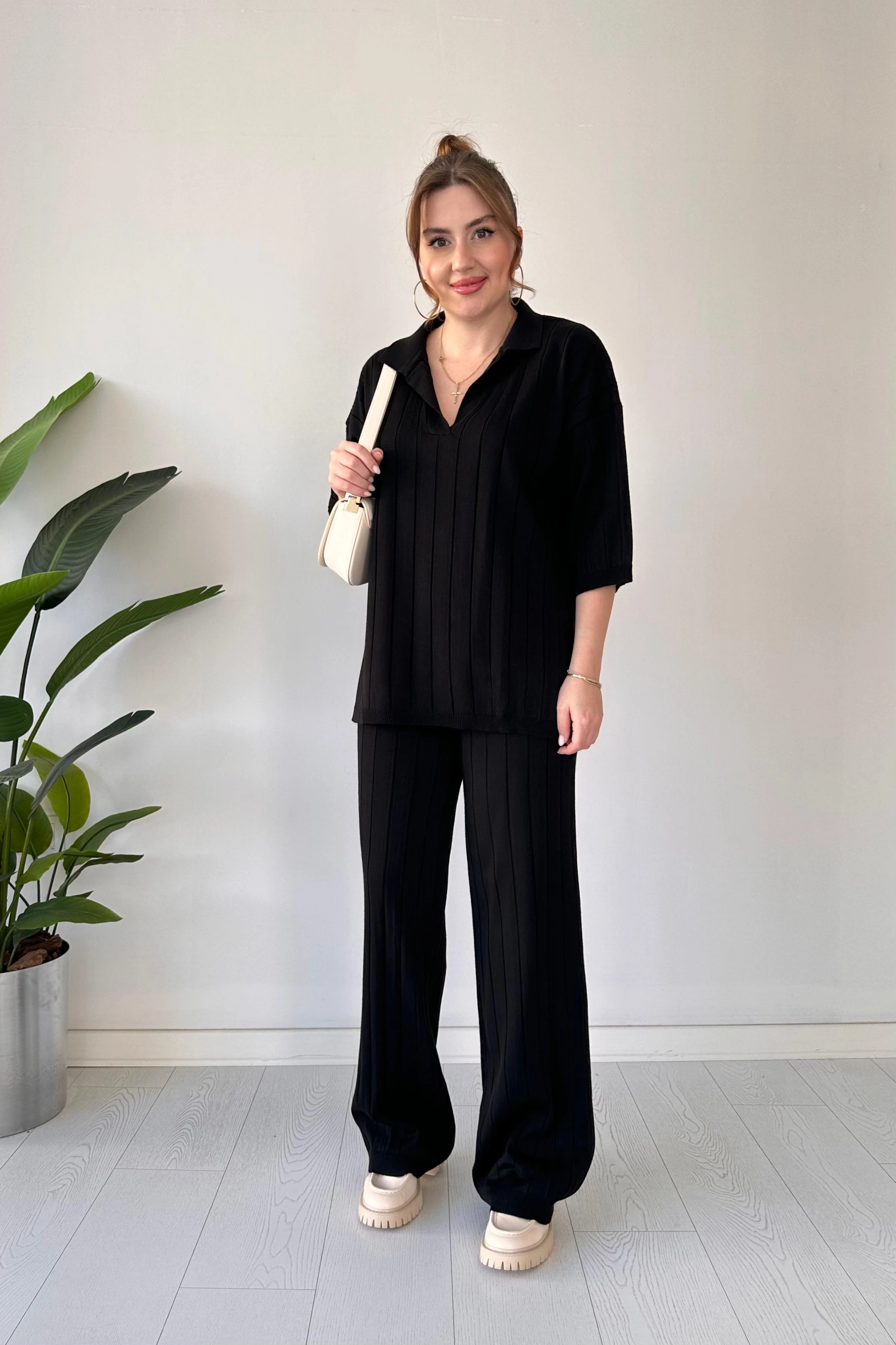 Yarım Kollu Triko Takım