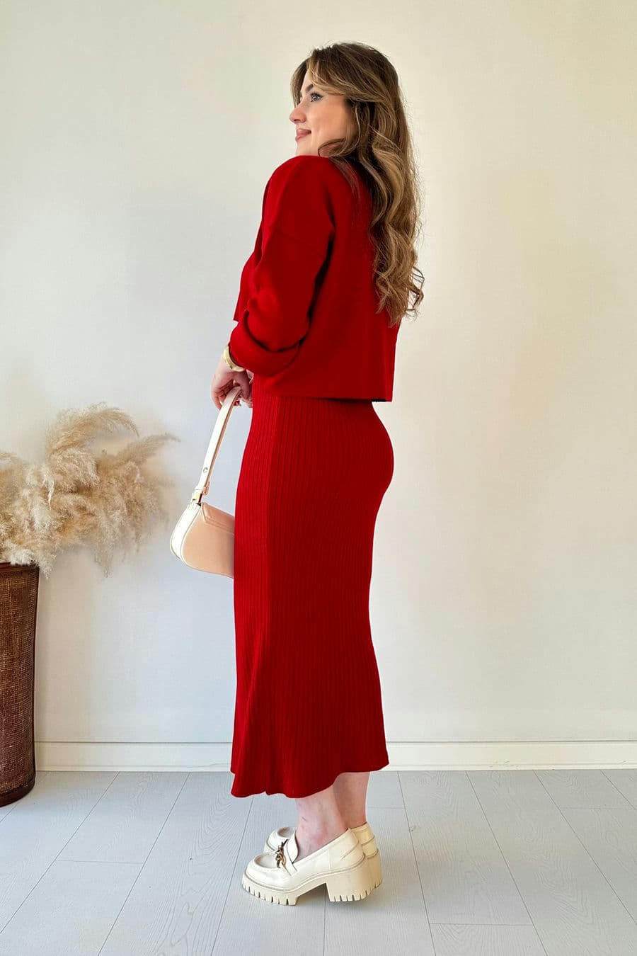 Kısa Kazaklı Triko Elbise