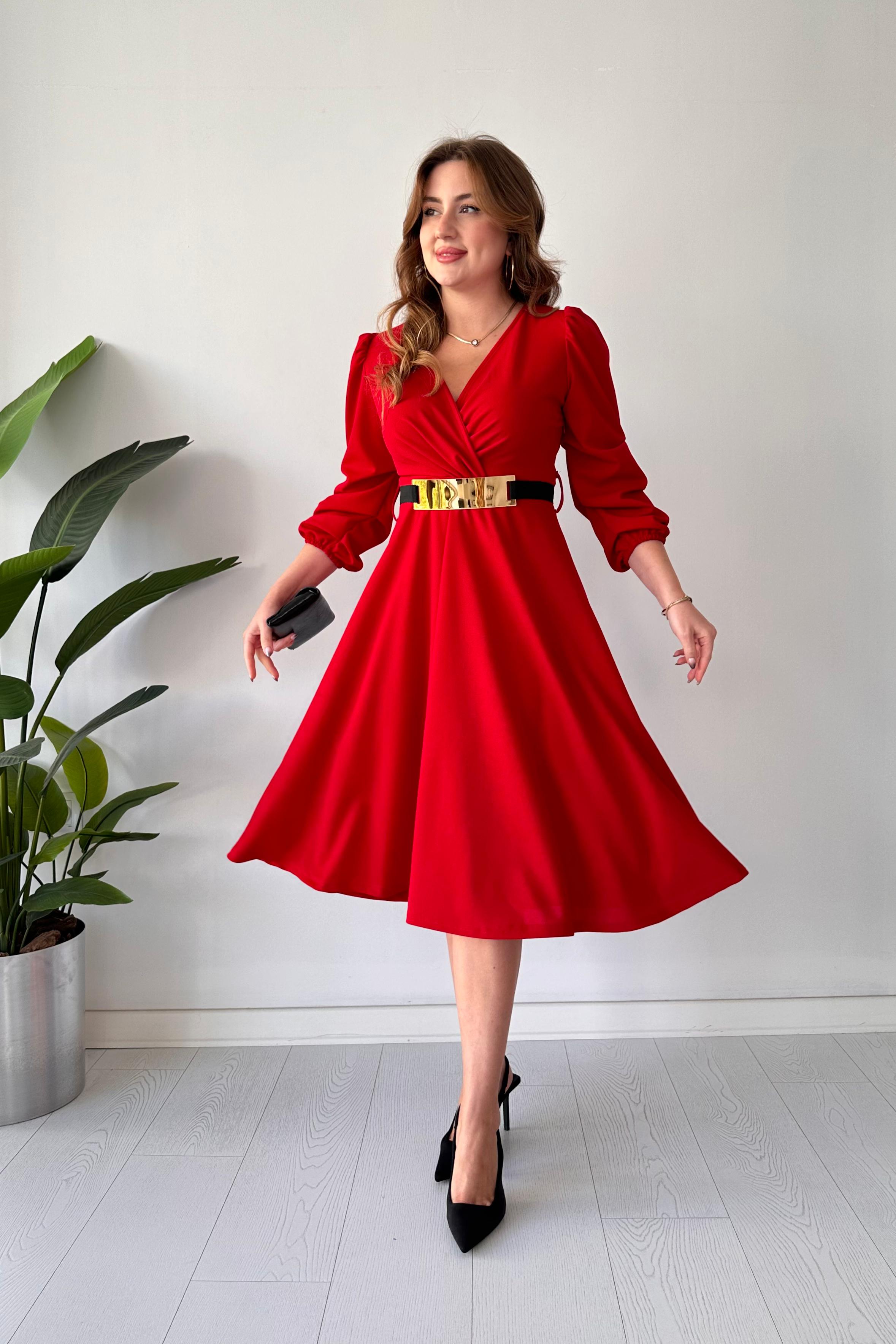 Ayna Kemer kloş Elbise