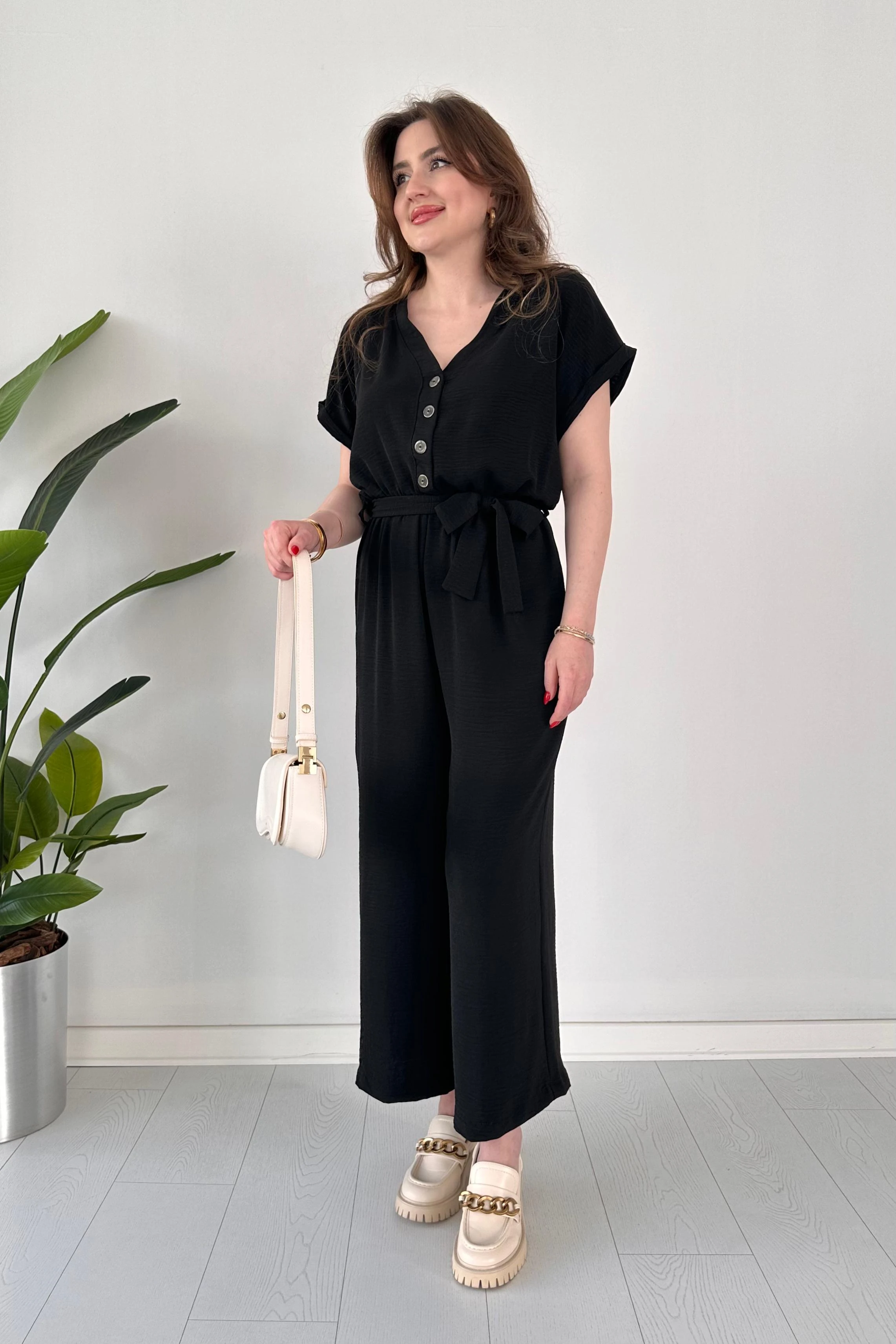 Düğmeli Ayrobin Tulum