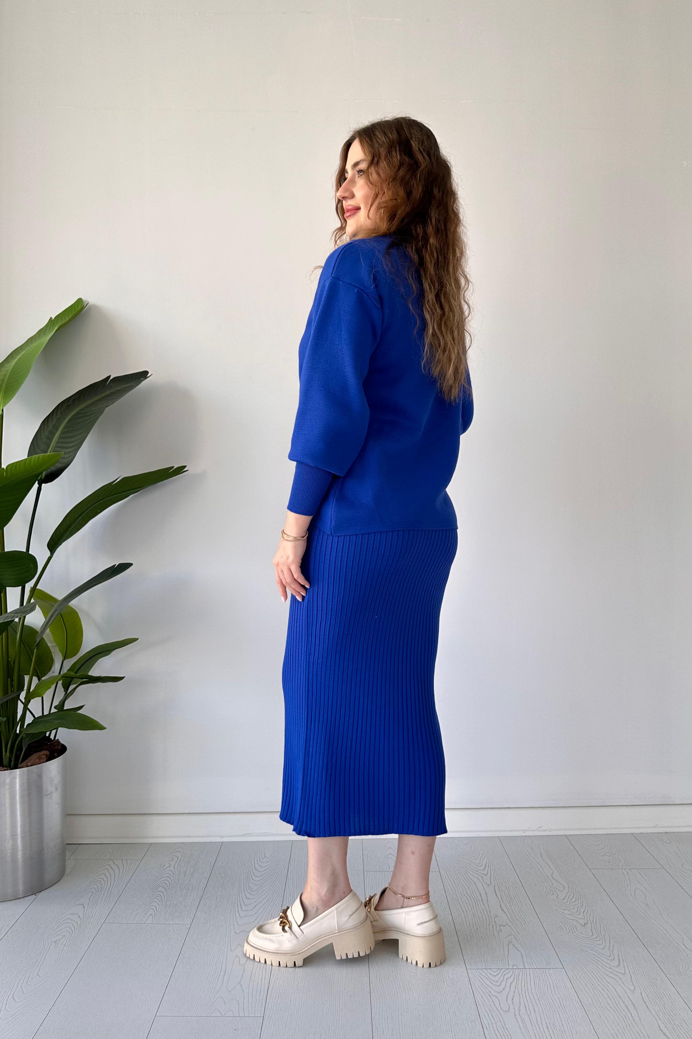 Uzun Kazaklı Elbise Takım