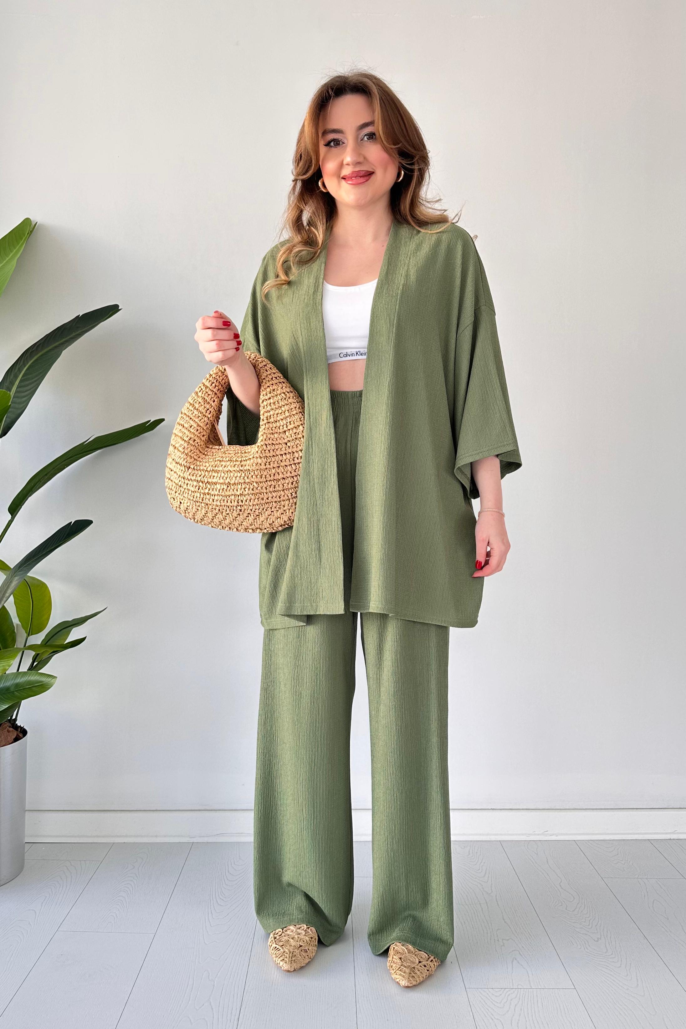 Gofre İkili Takım Haki