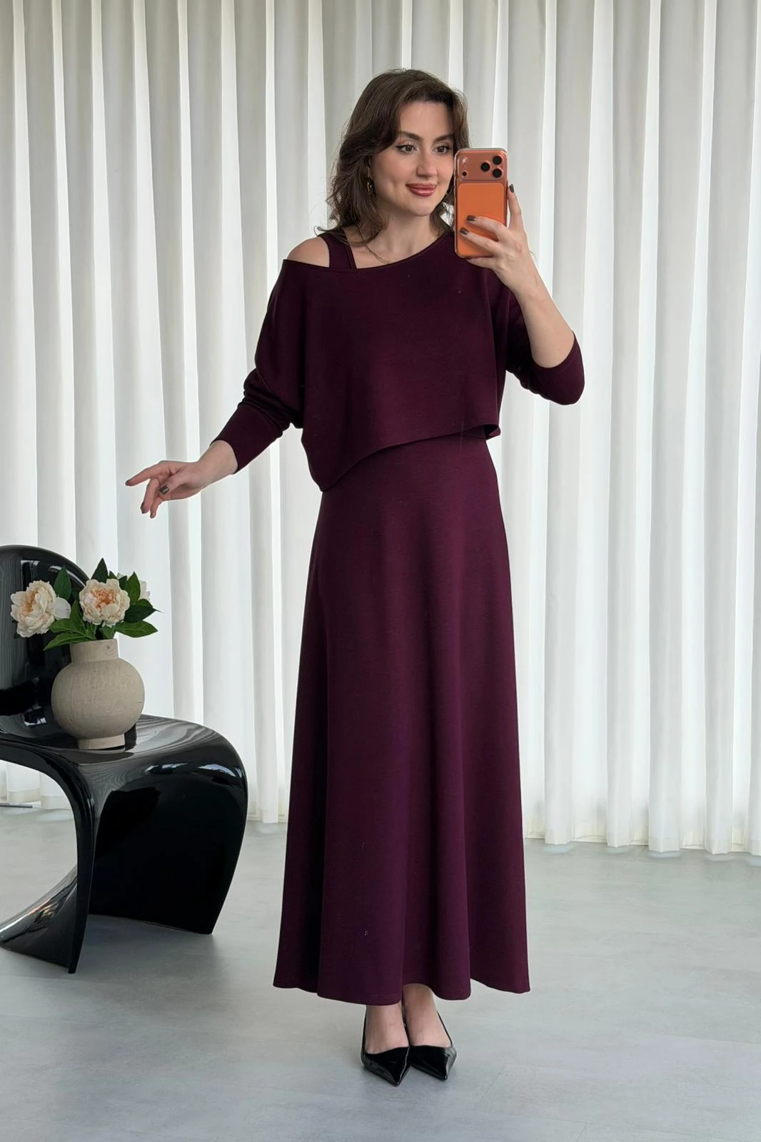 Üstü Bluzlu Elbise