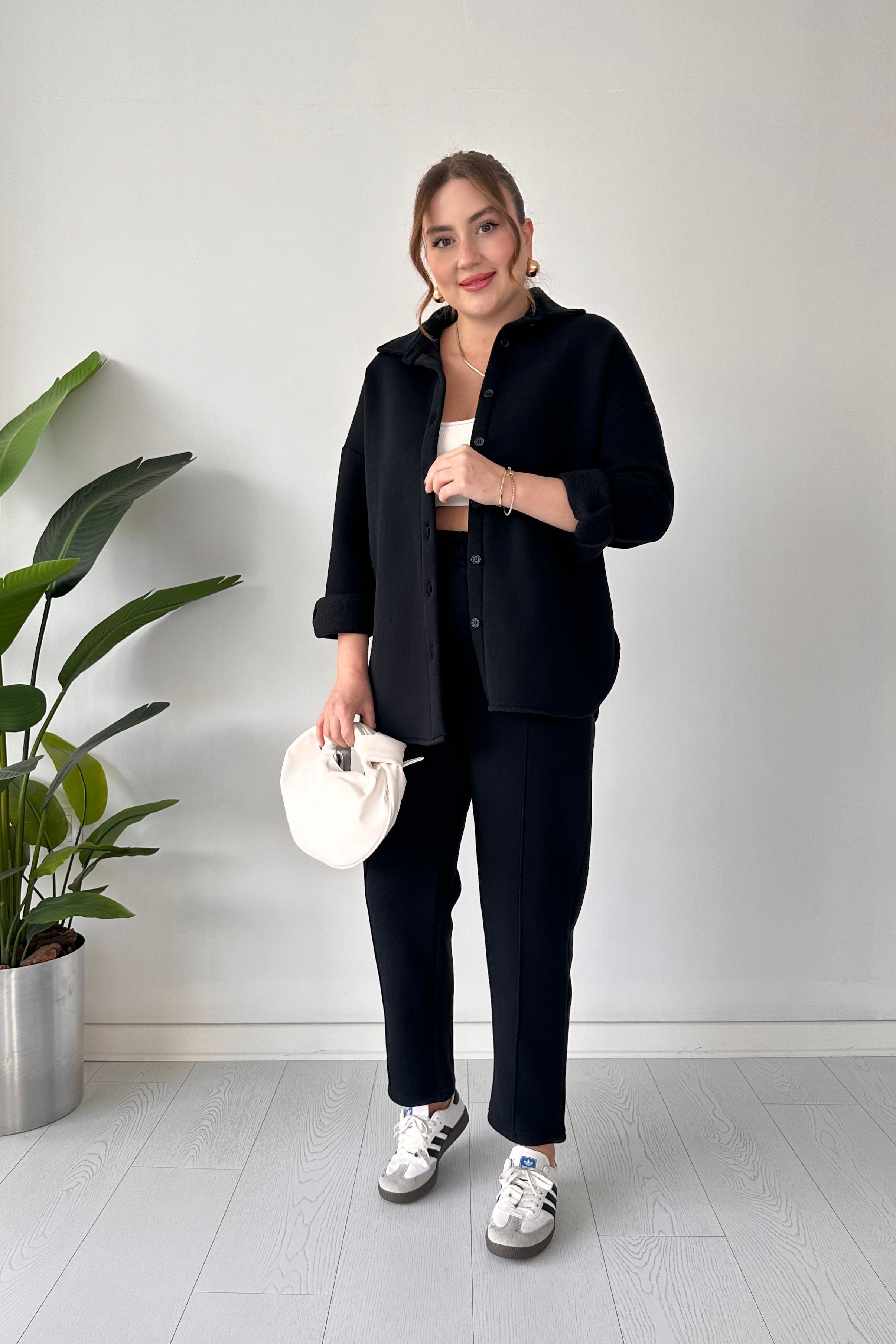 Polarlı Gömlekli İkili Takım