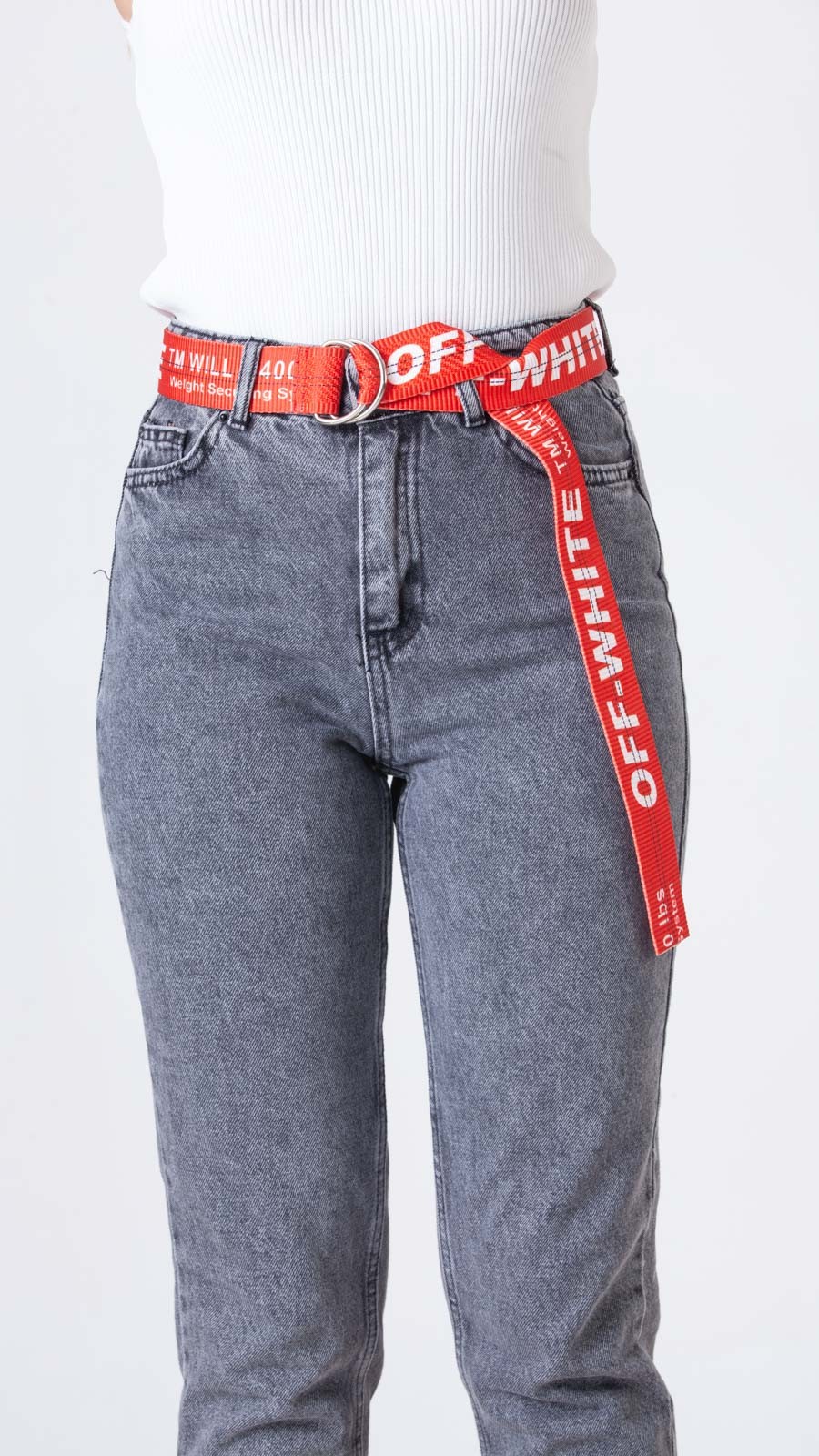 Off White Kemer - Kırmızı