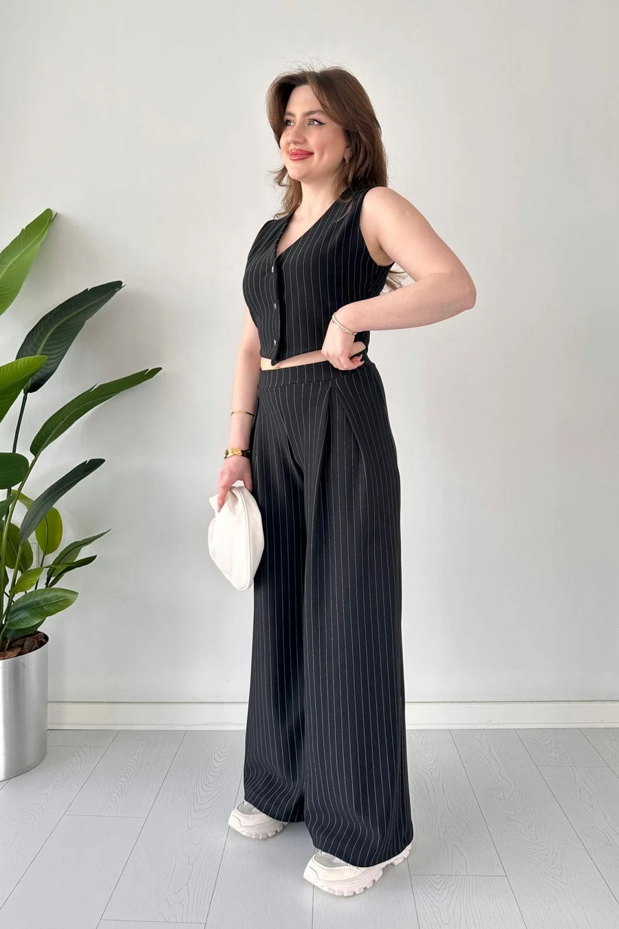 Pileli Pantolon Yelek