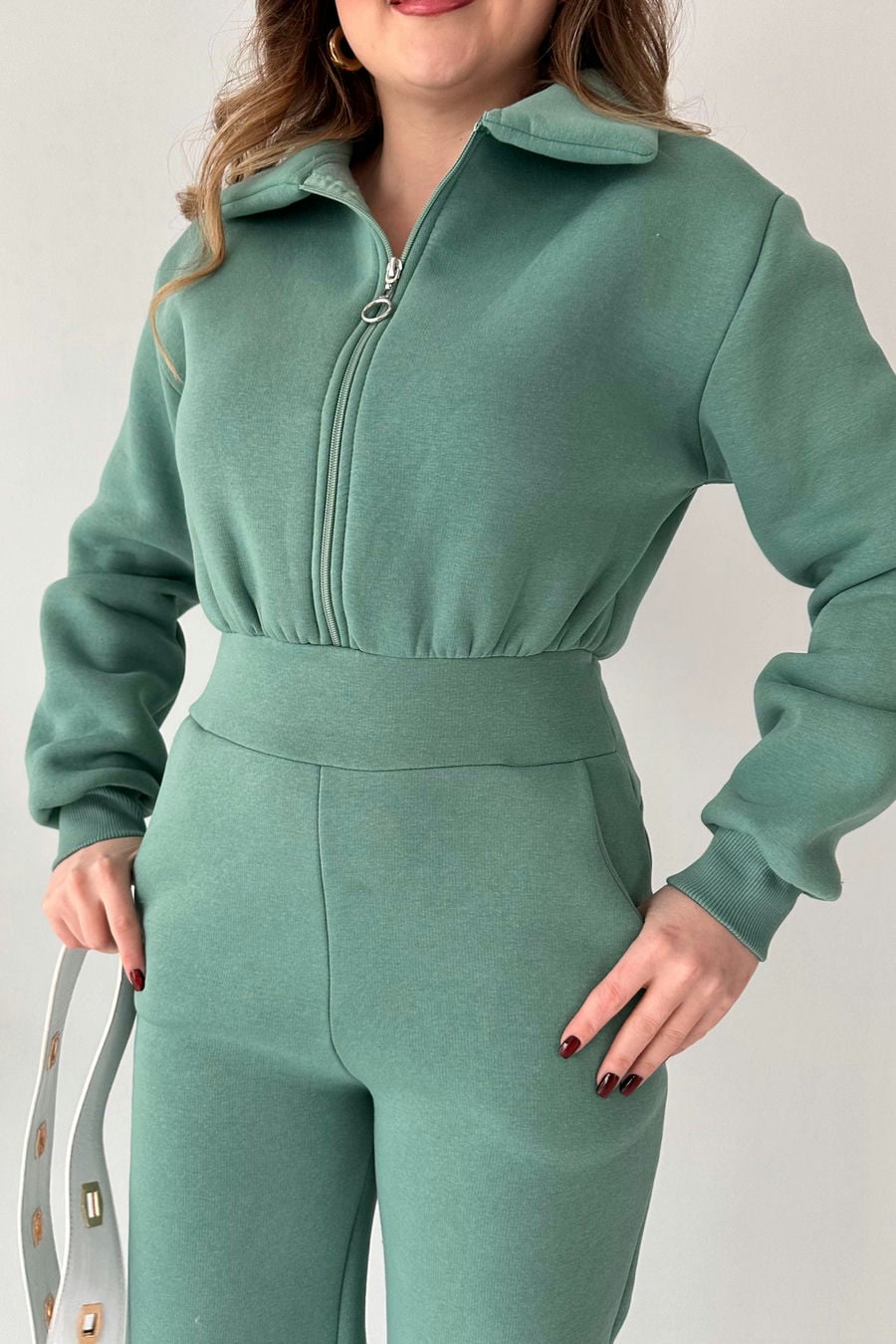 Üç İplik İçi Polar Tulum