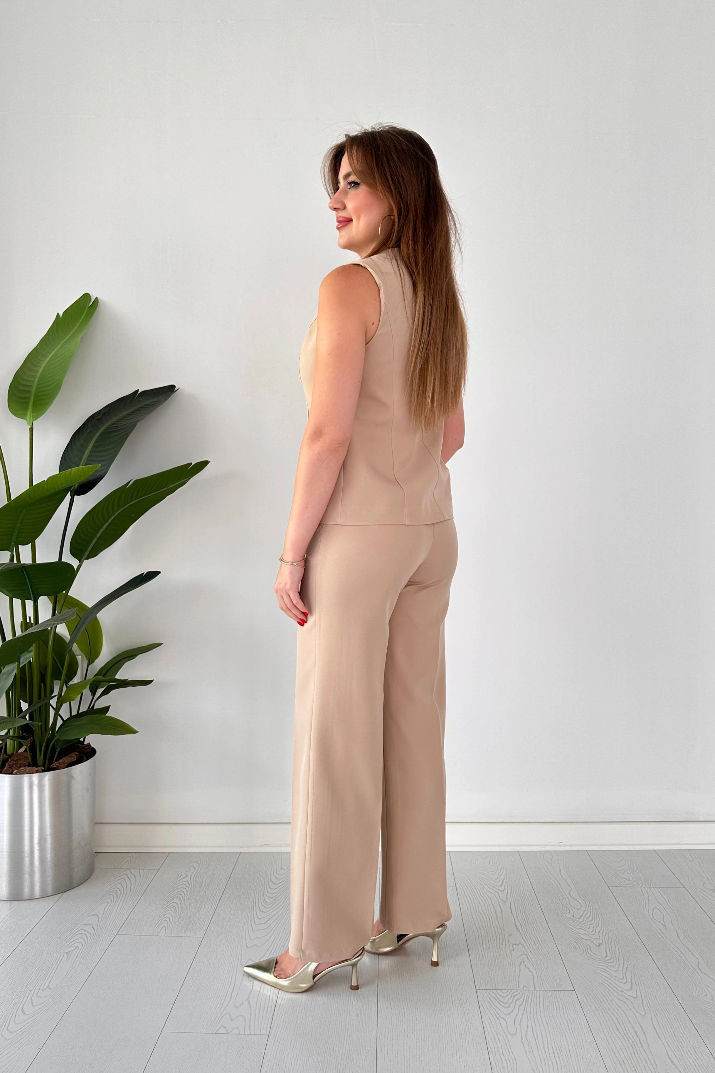 Tasarım Yelekli Pantolon Takım