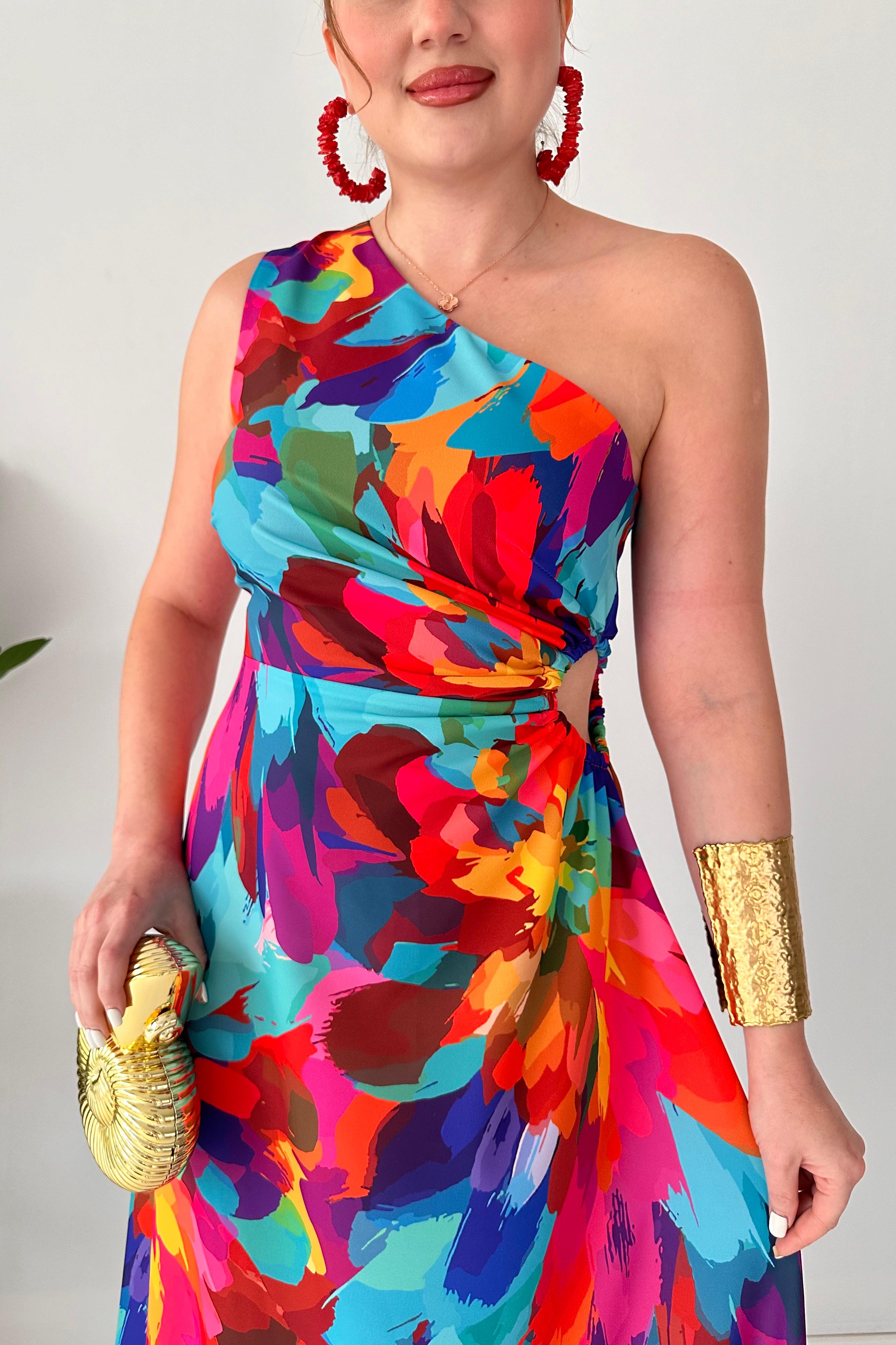 Tasarım Gökkuşağı Elbise