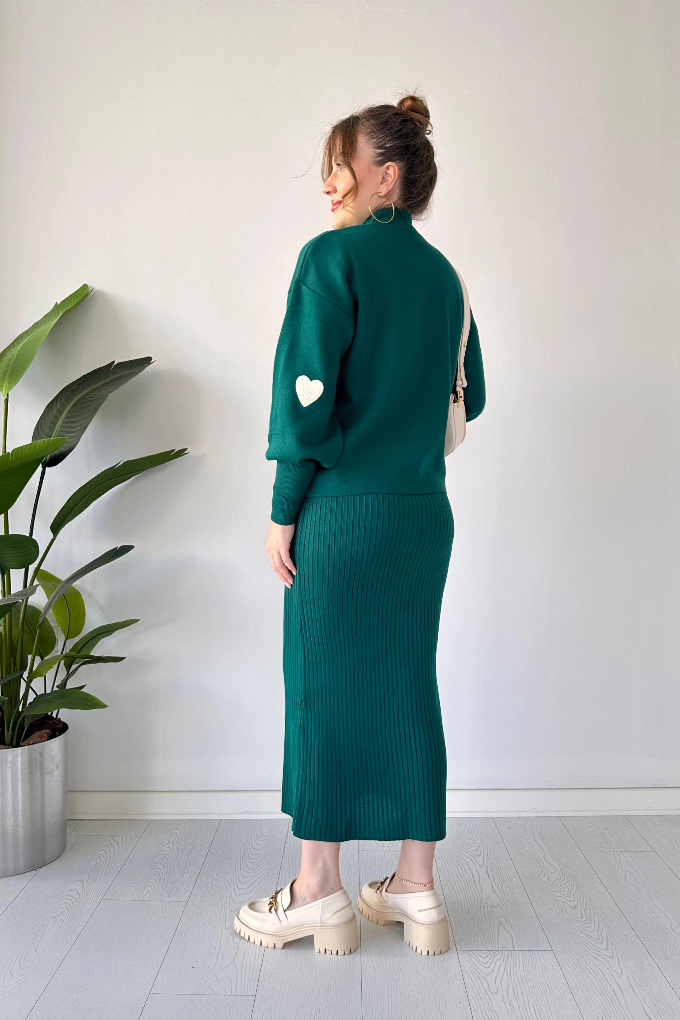 Kalp Kazak Elbise Takım