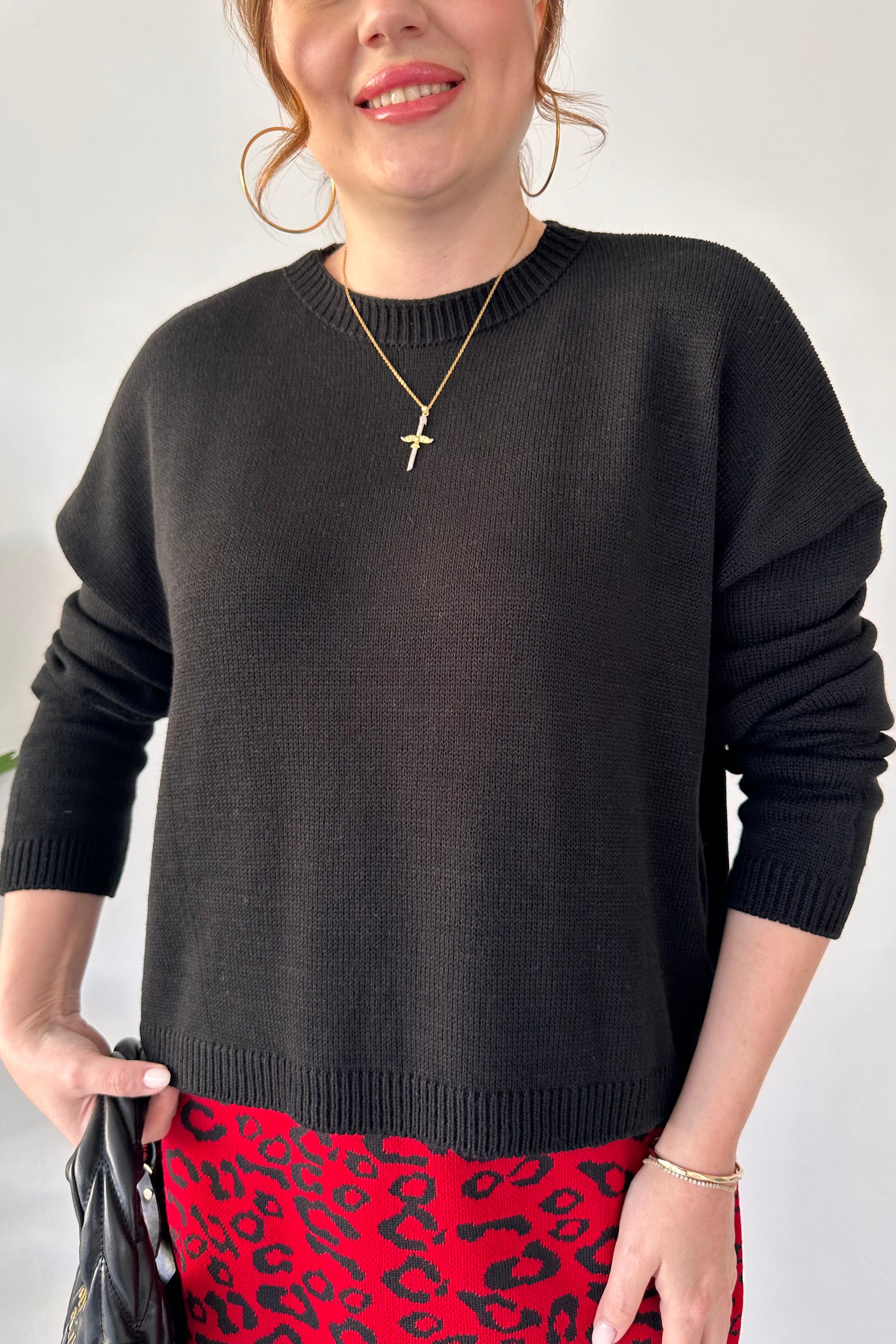 Leopar Etekli Triko Takım