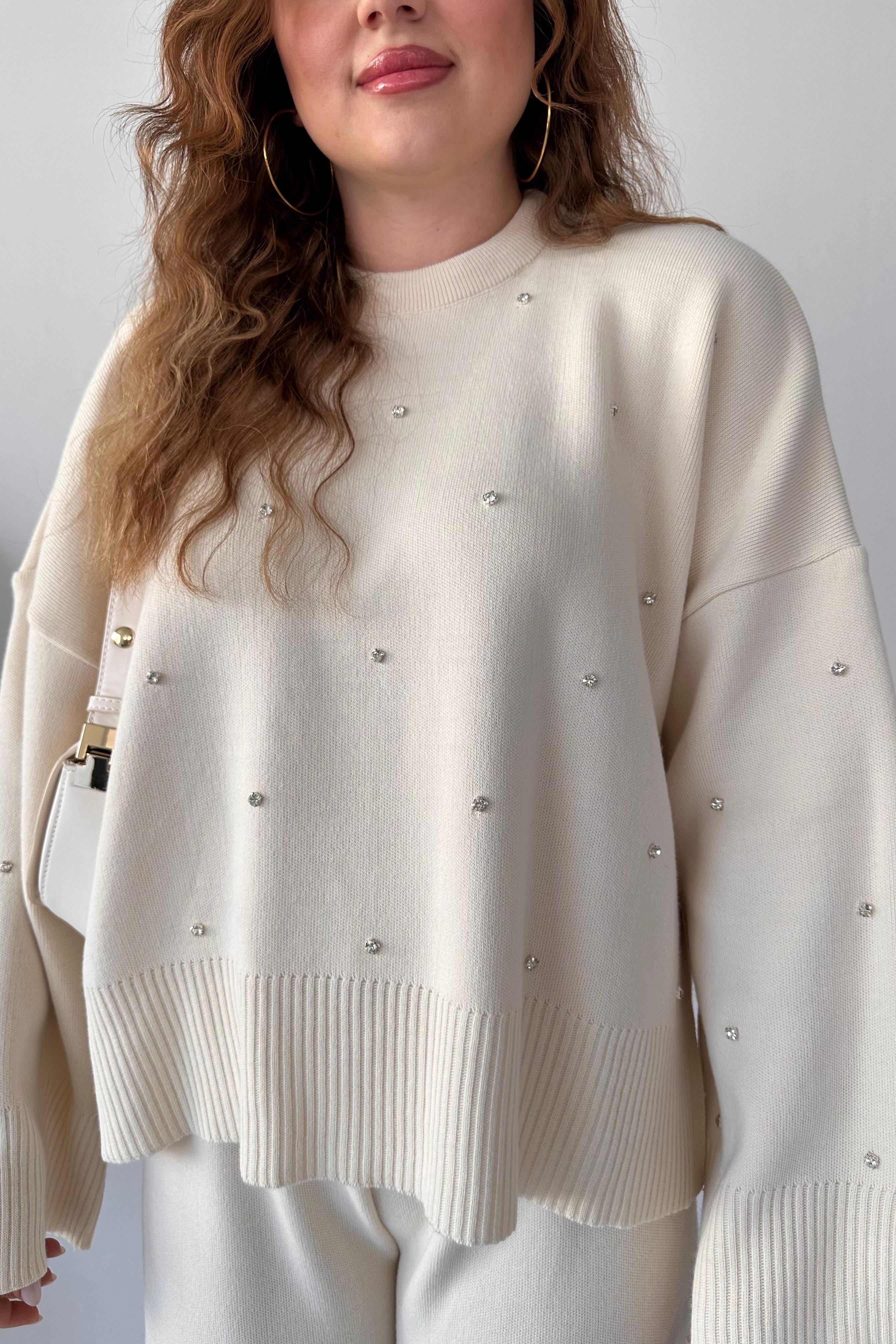 Taşlı Triko Takım