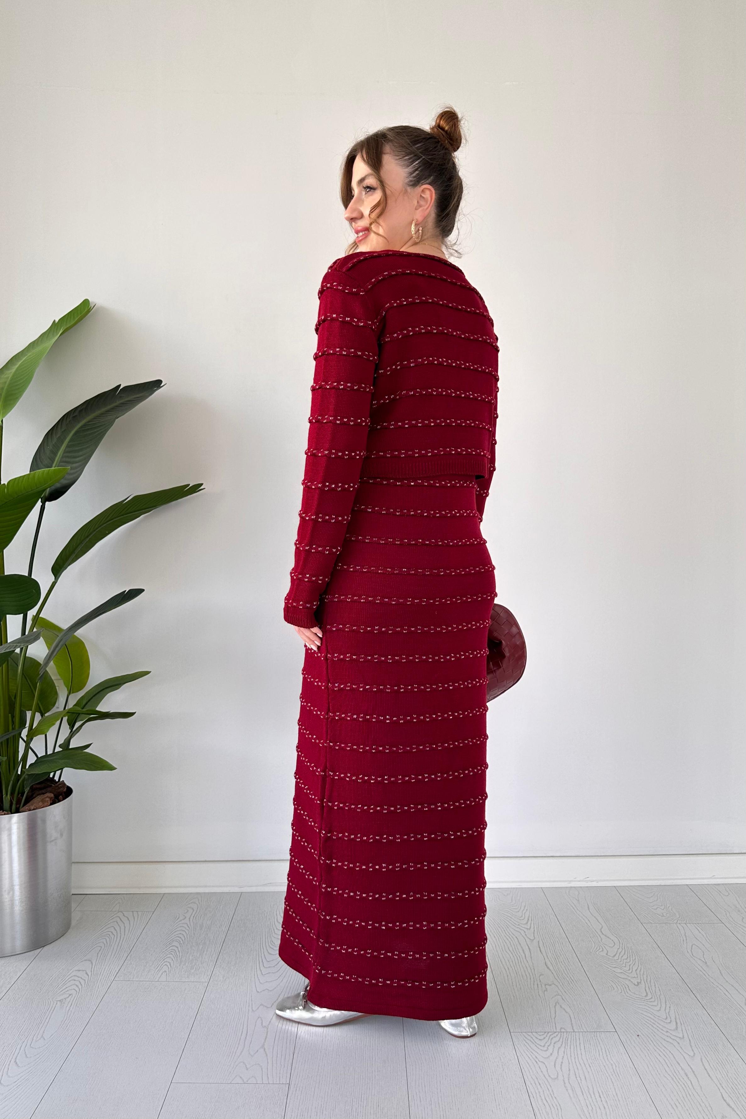 Yaldızlı Triko Takım