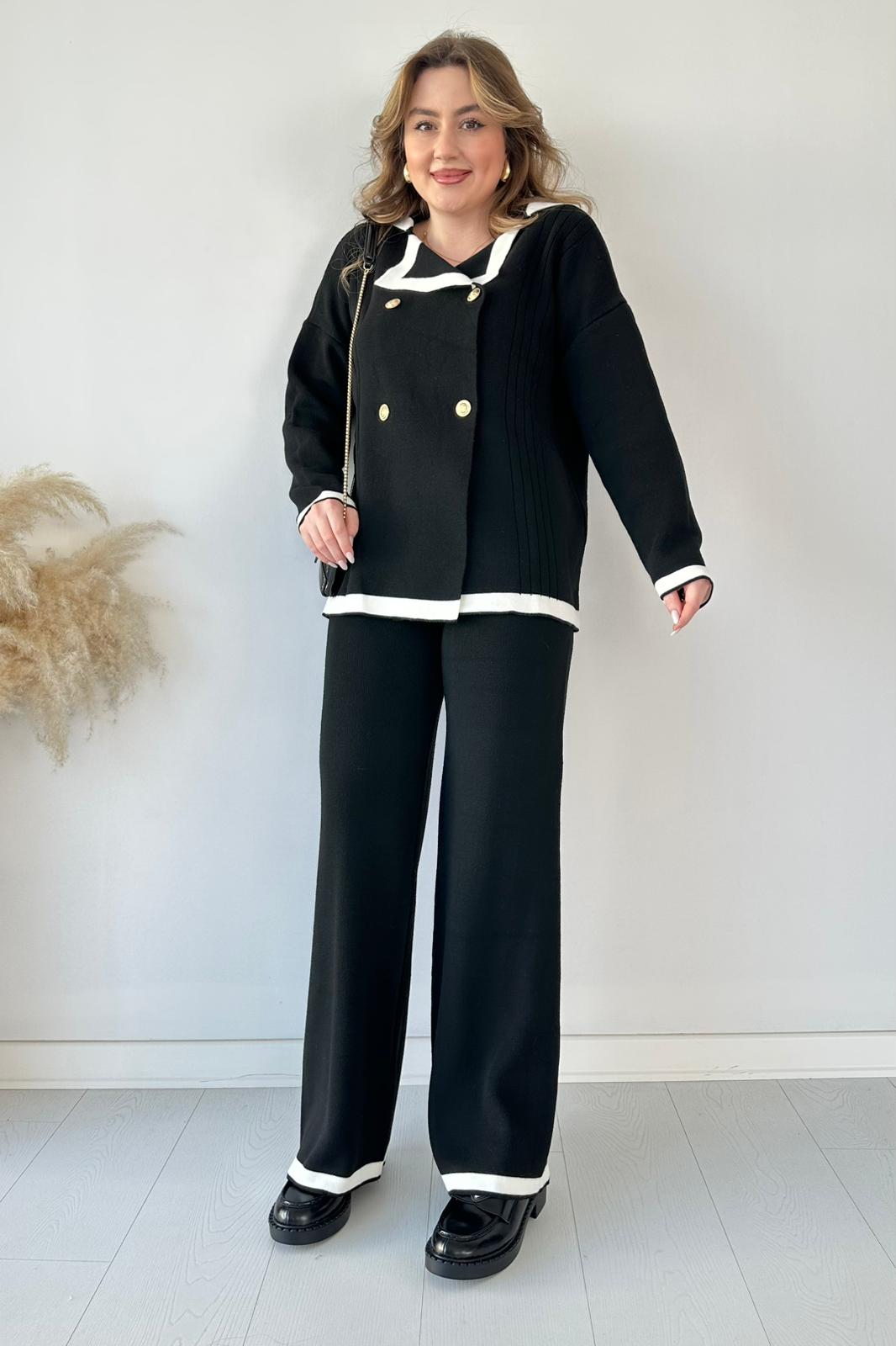 Şanel Triko Takım - SİYAH