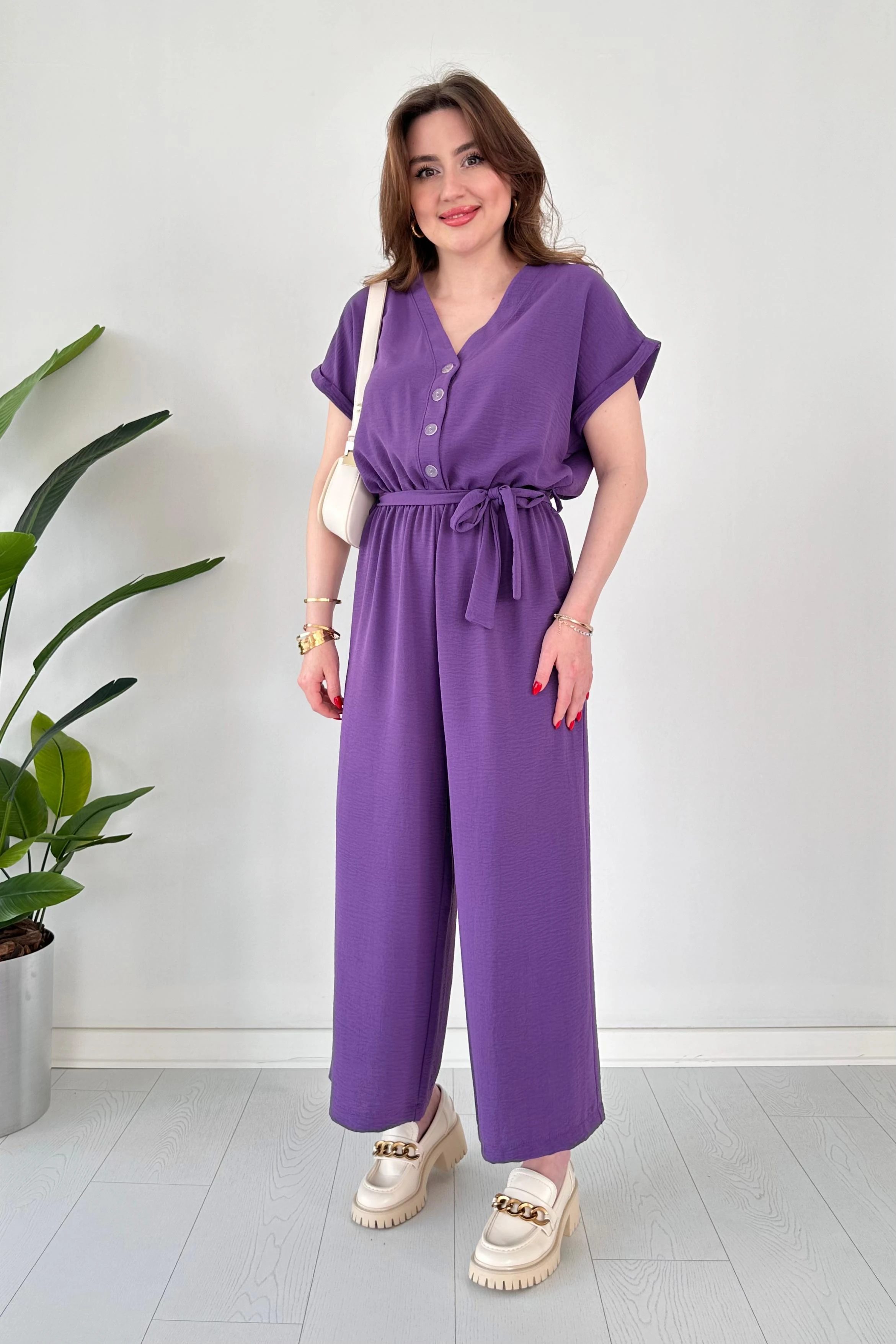 Düğmeli Ayrobin Tulum