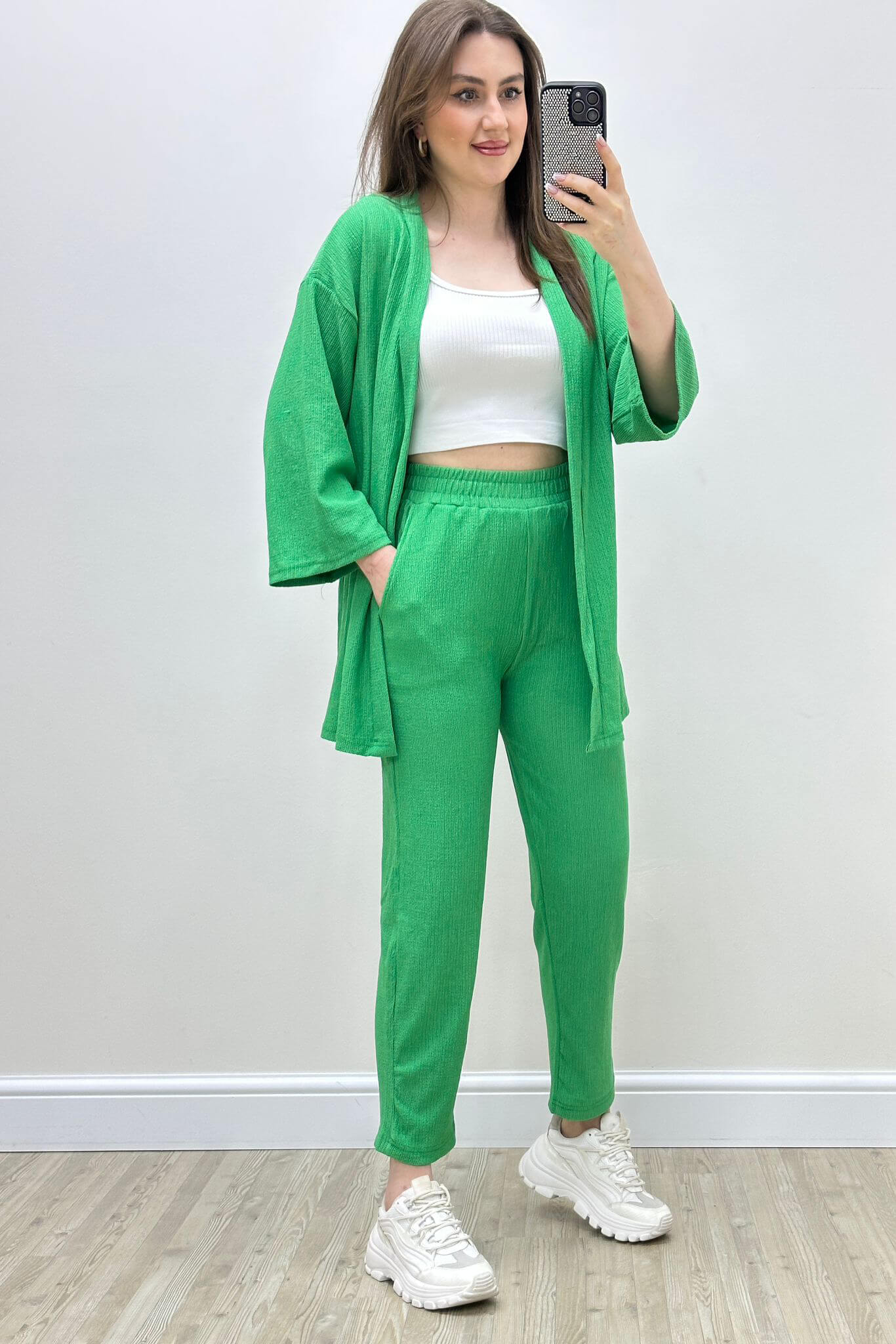 Dar Paça Gofre Takım Yeşil