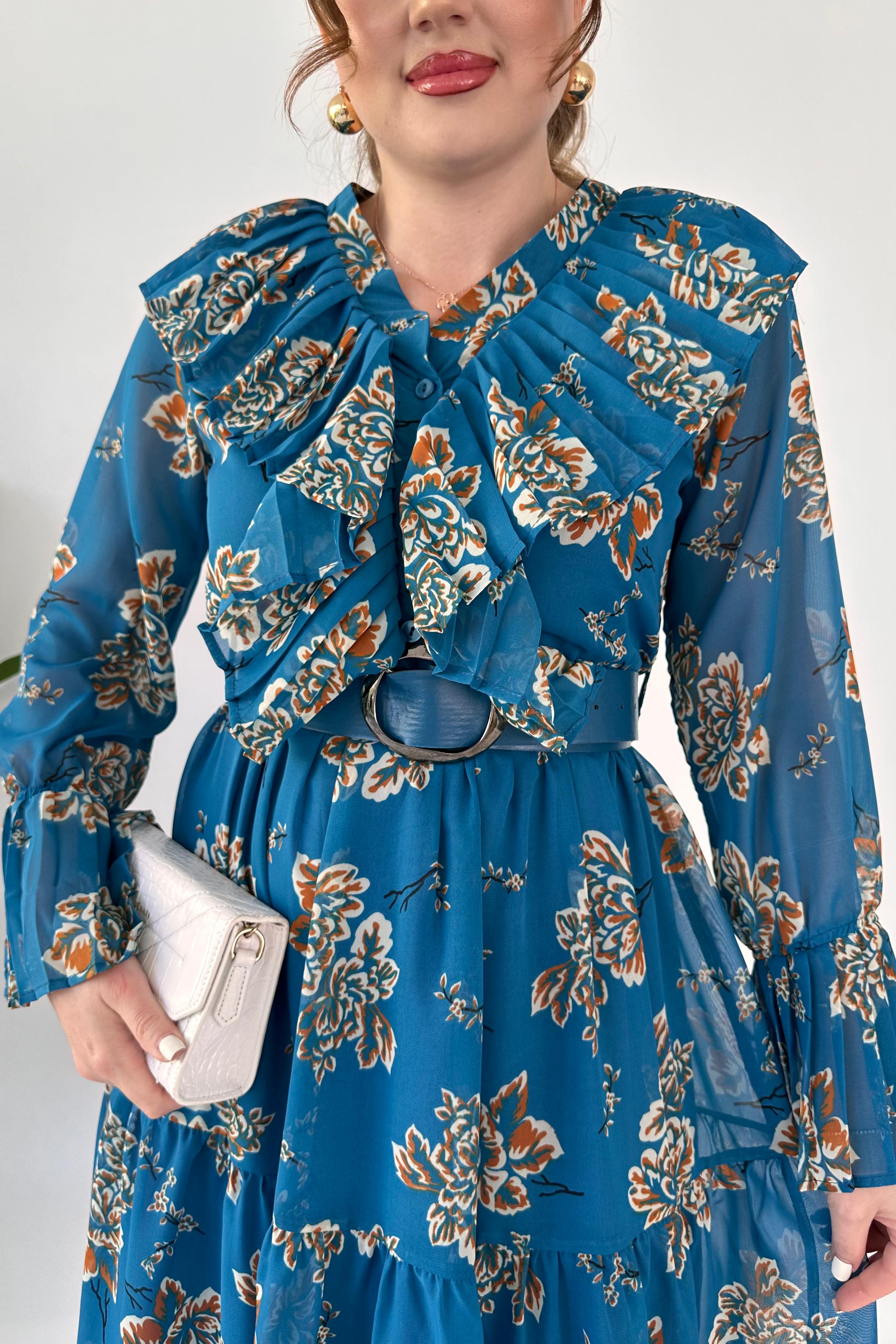 Kasımpatı Şifon Elbise