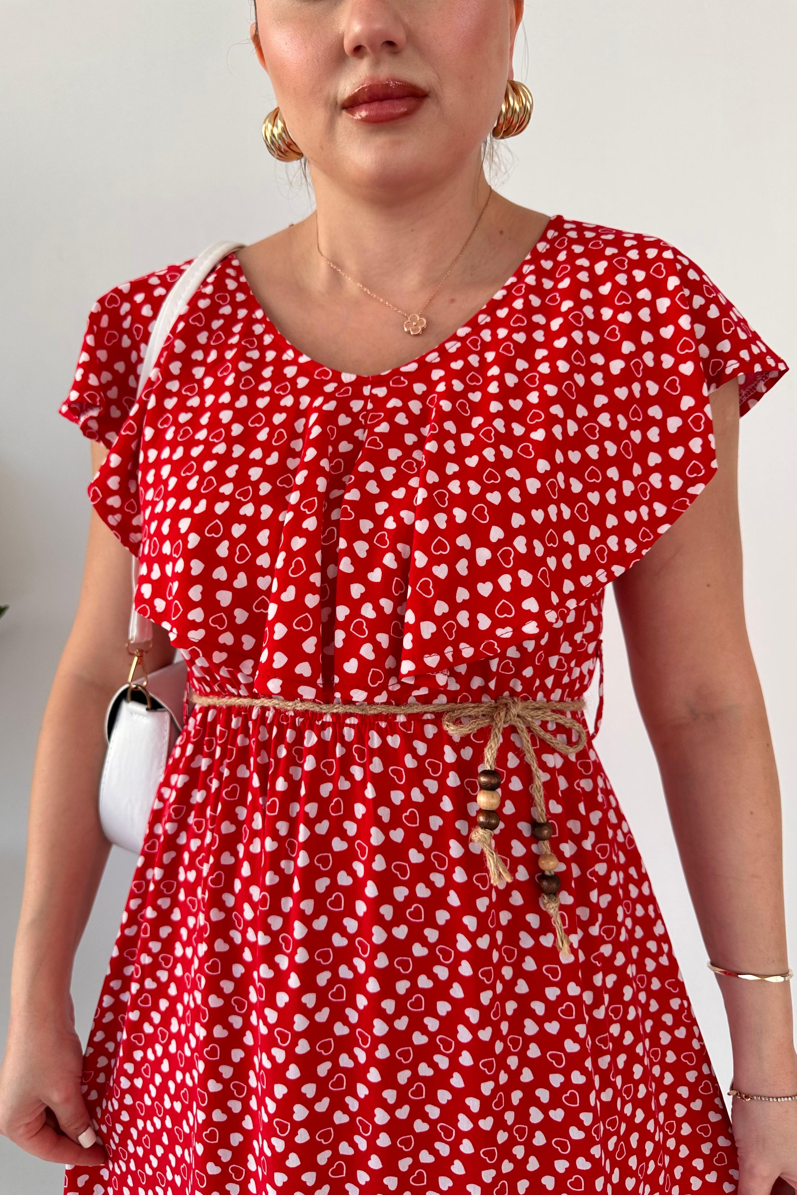 Kalpli Kemerli Elbise