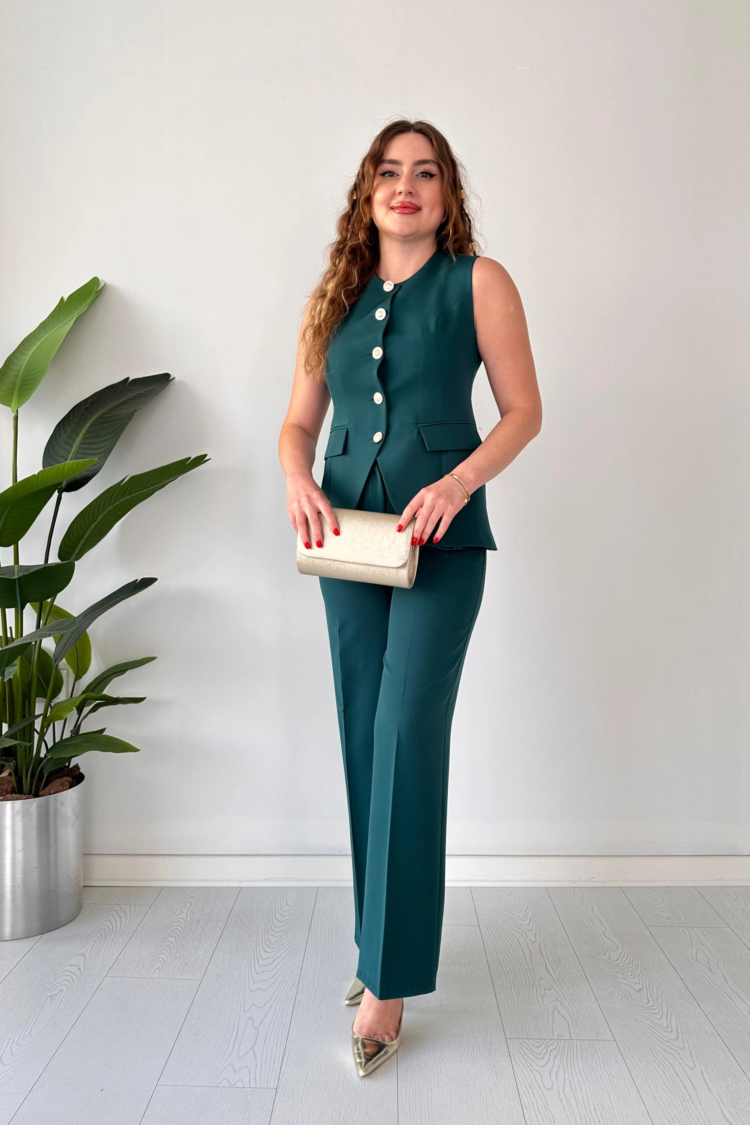 5 Düğme İkili Takım