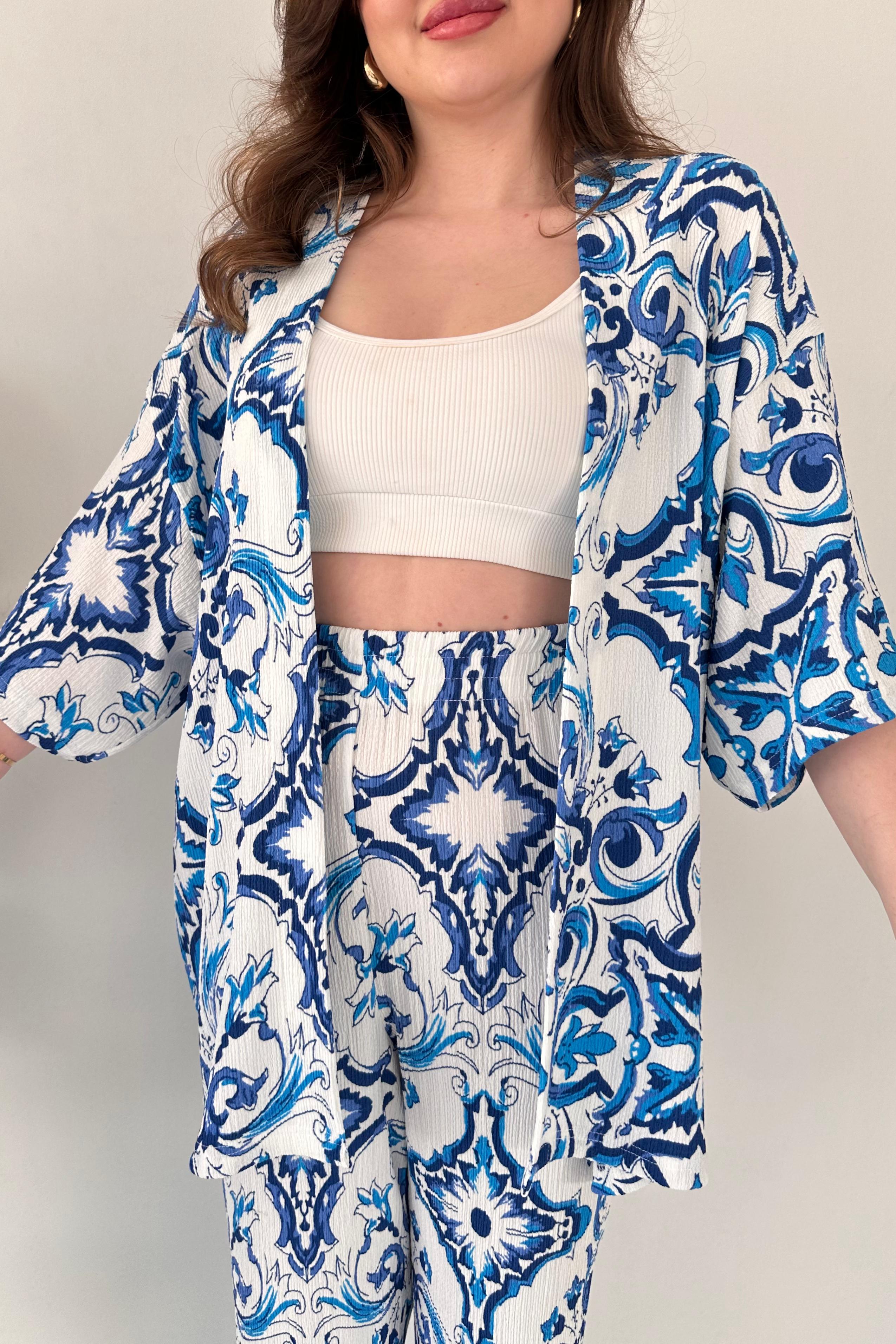 Dubai Desen Kimono Takım