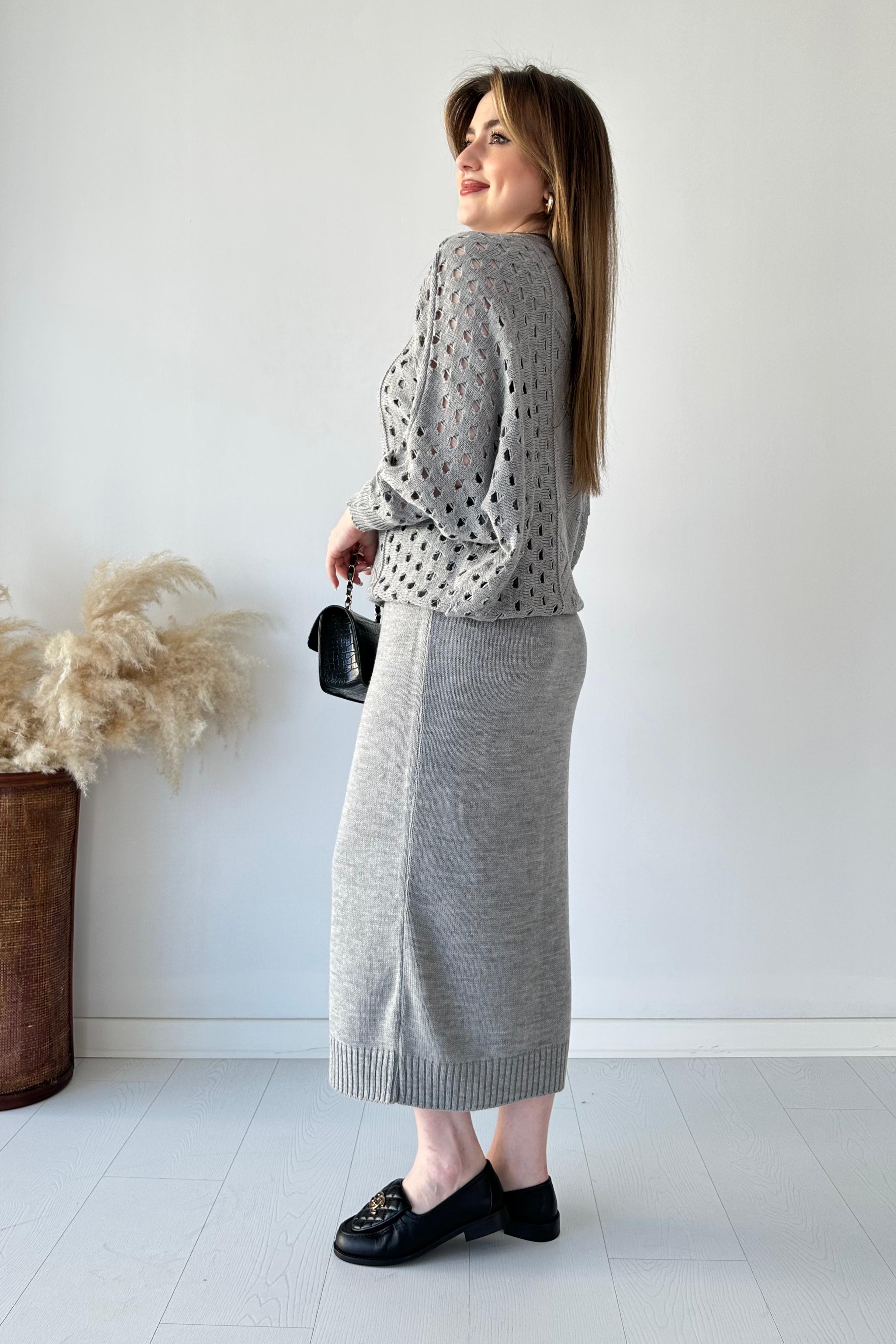 Yarasa Ajurlu Elbise Takım