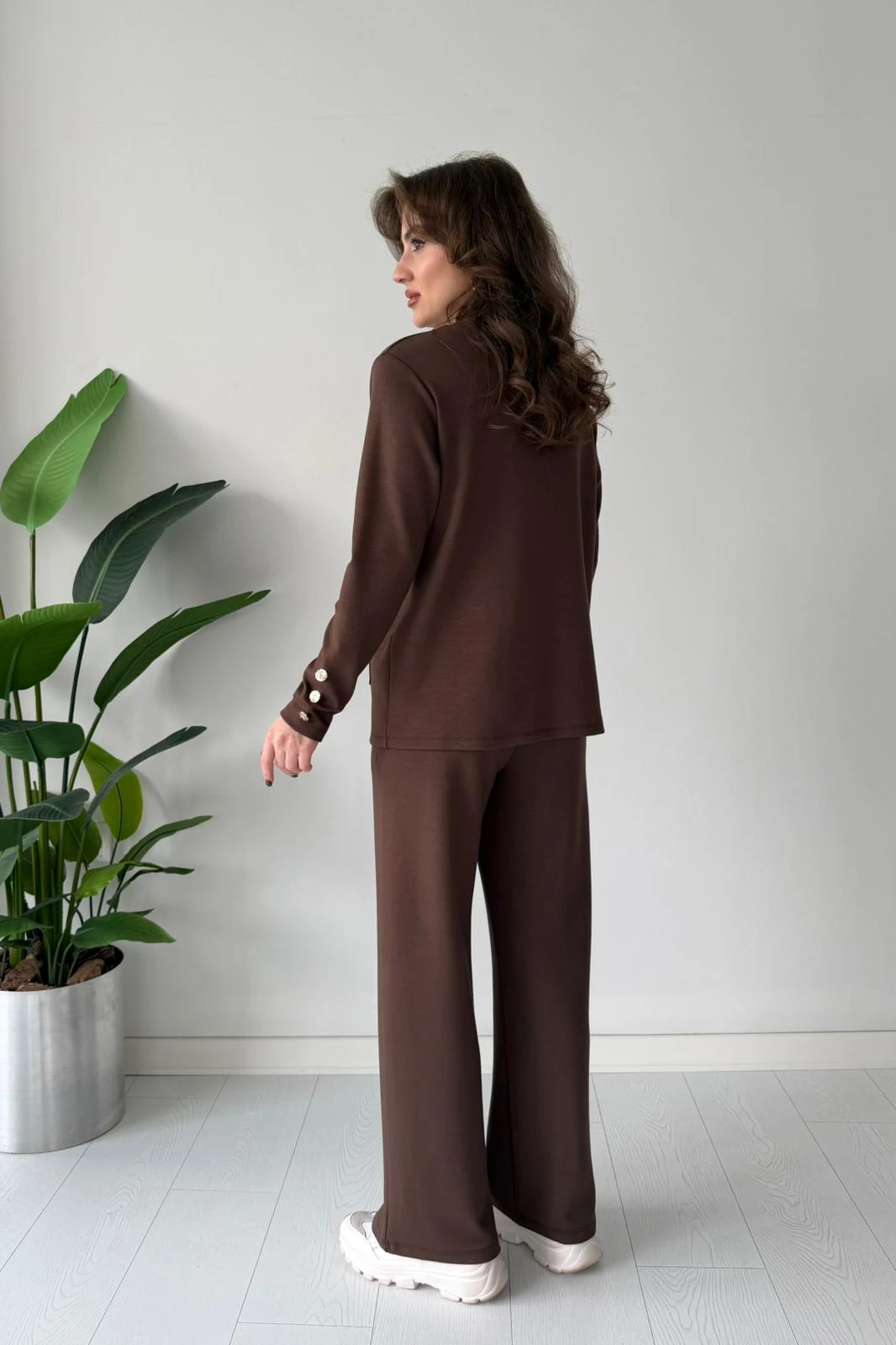 Düğmeli Hırka Takım