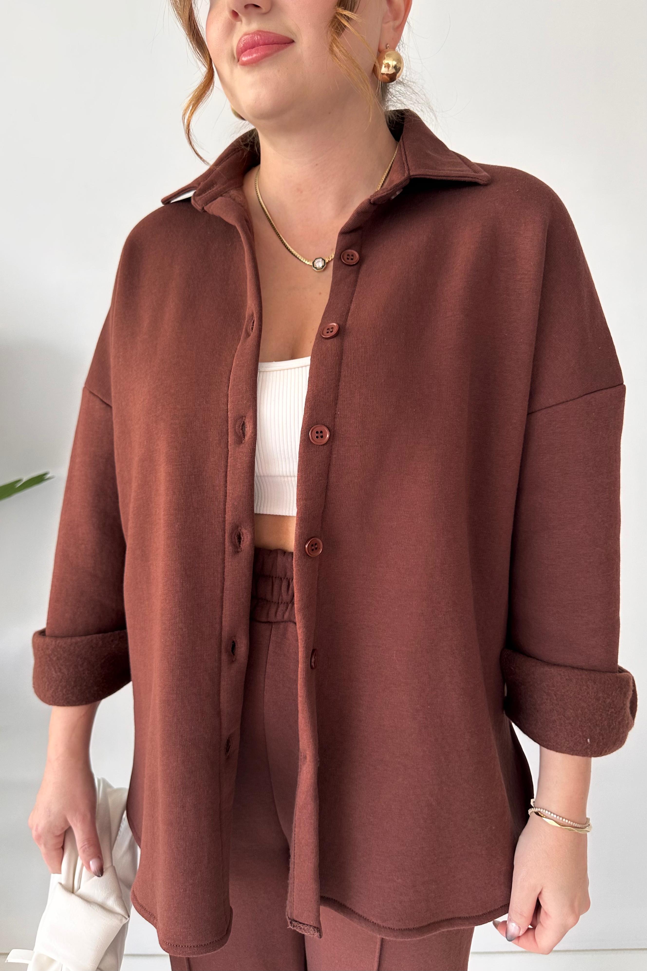 Polarlı Gömlekli İkili Takım