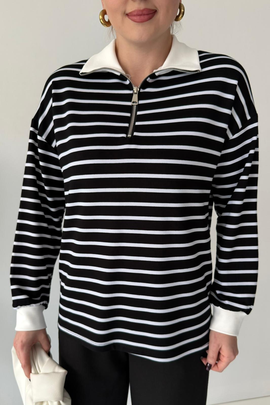 Çizgili Pamuk Takım