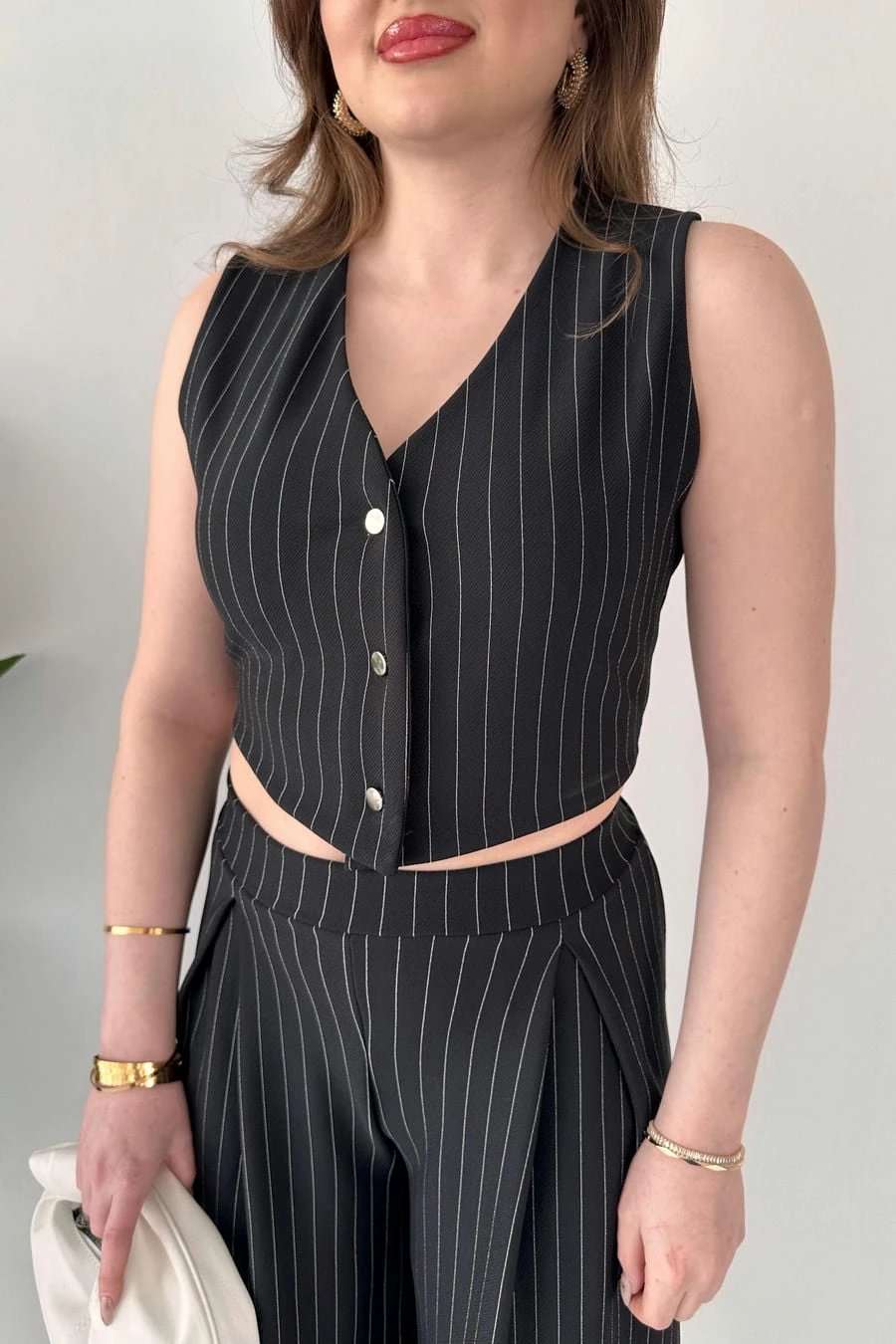 Pileli Pantolon Yelek