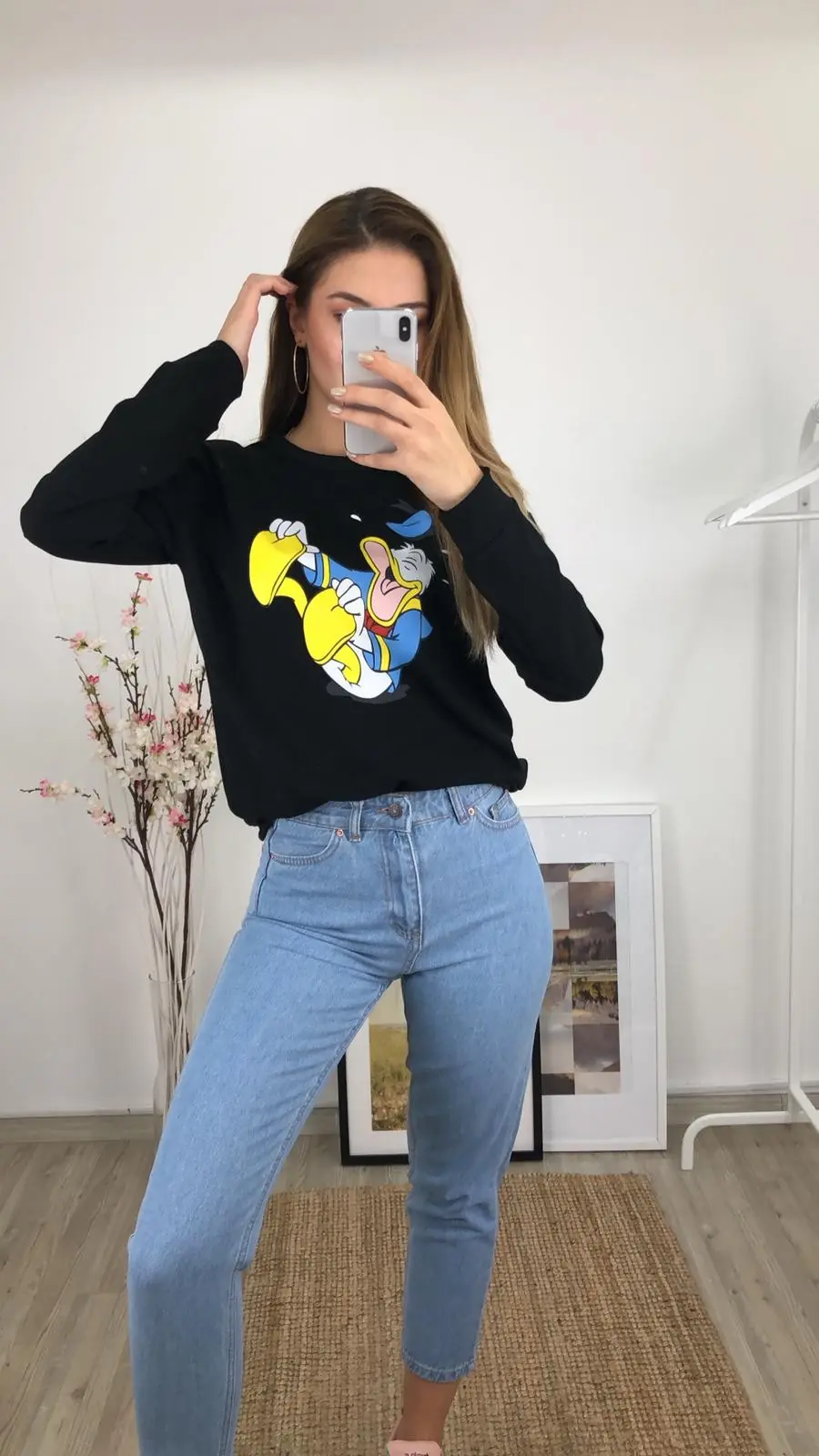 Baskılı Sweat - Siyah · 2
