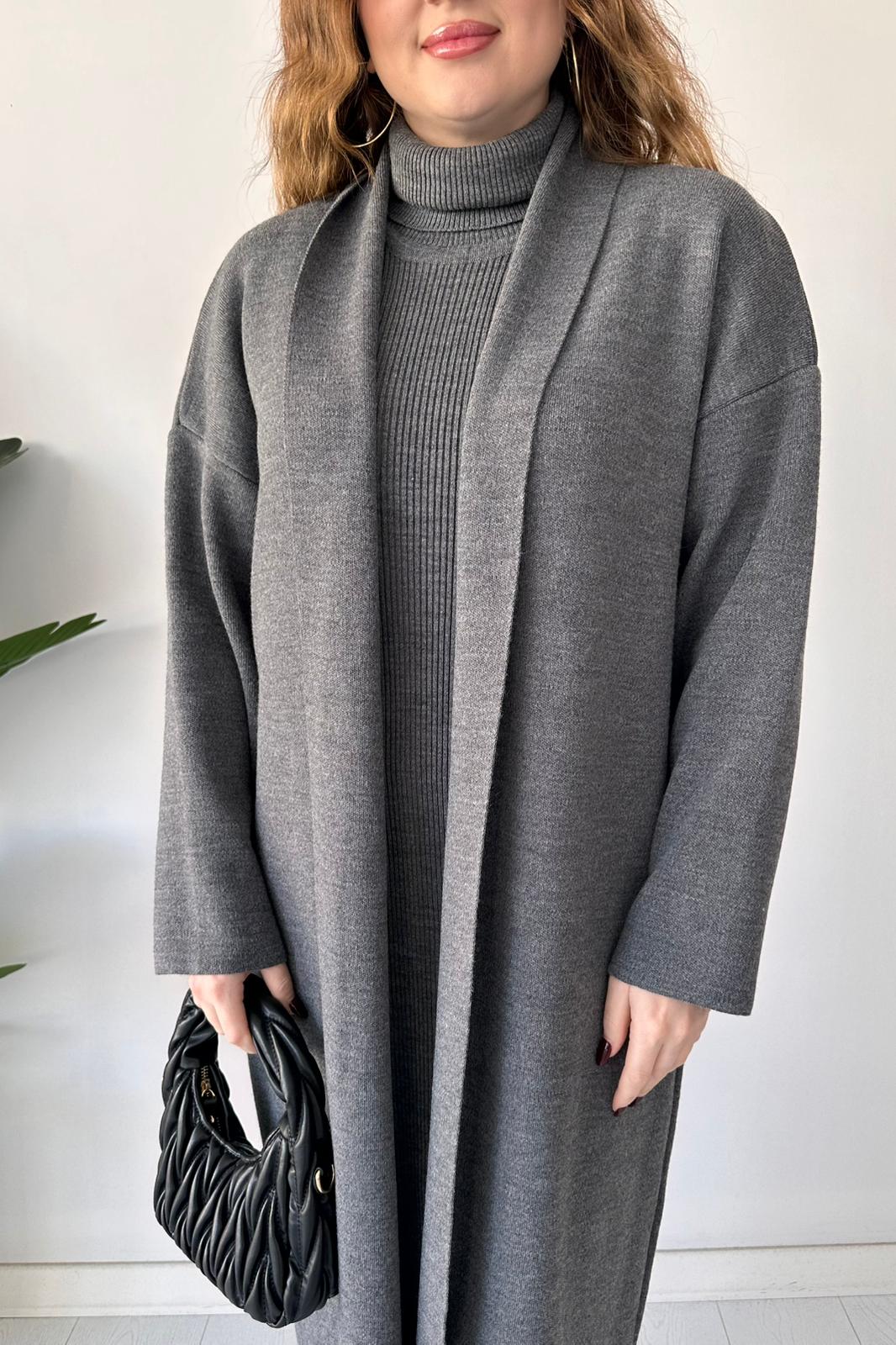 Balıkçı Elbise-Uzun Hırka Takım