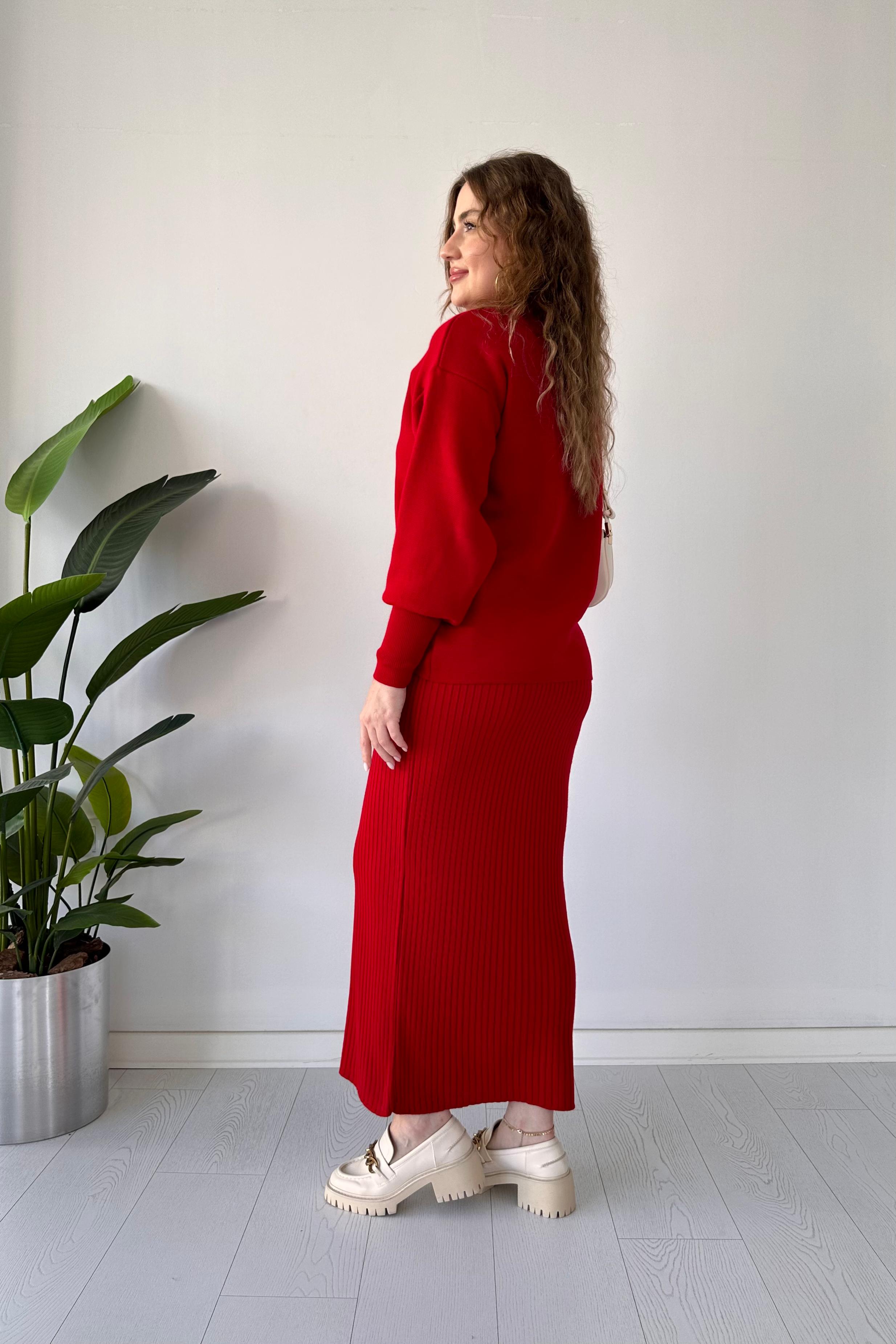 Uzun Kazaklı Elbise Takım