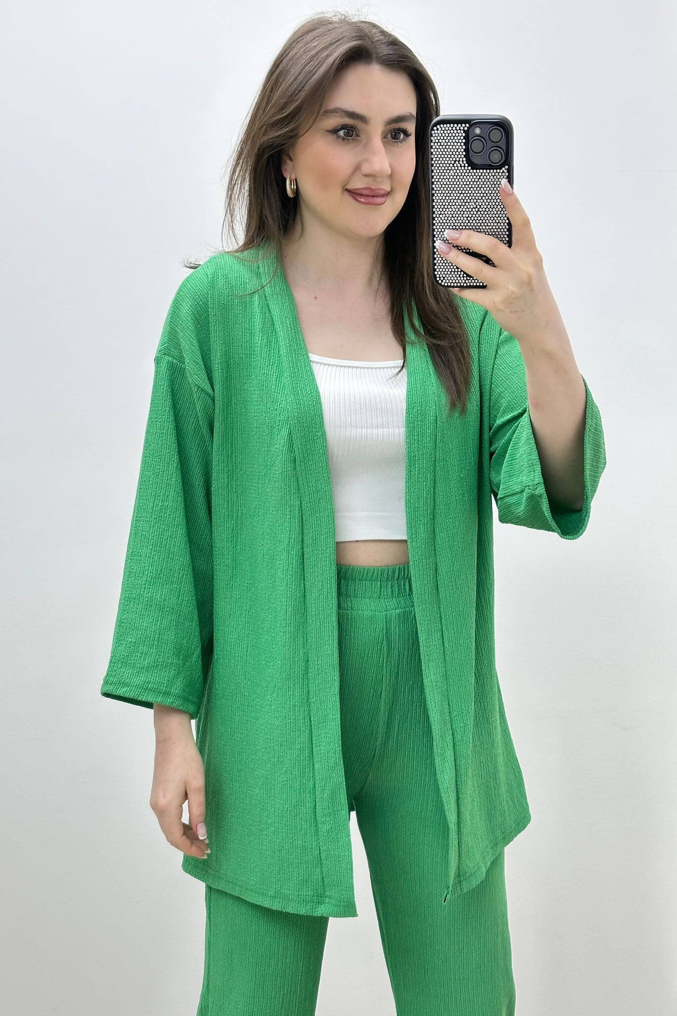 Dar Paça Gofre Takım Yeşil