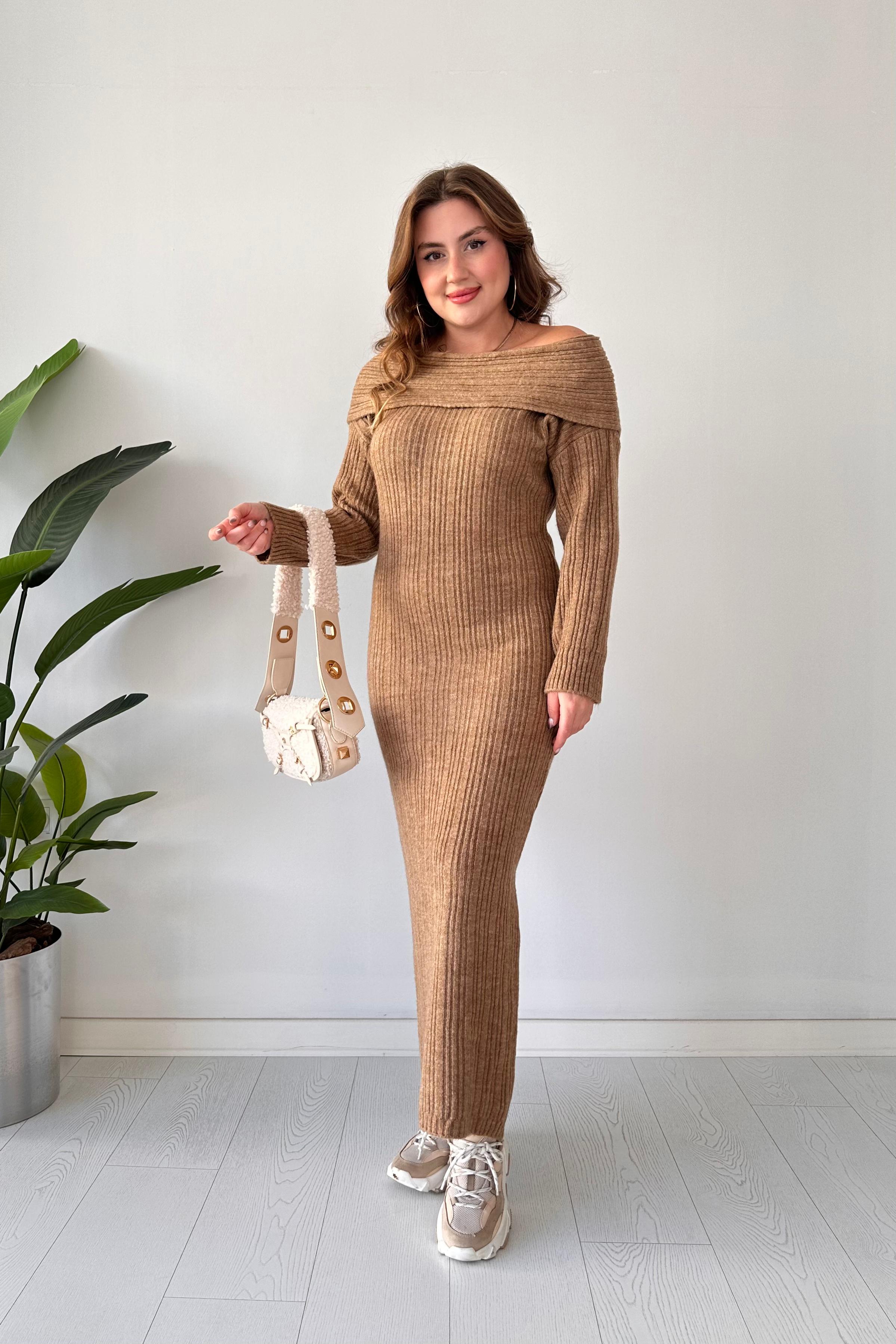 Madonna Yumoş Triko Elbise