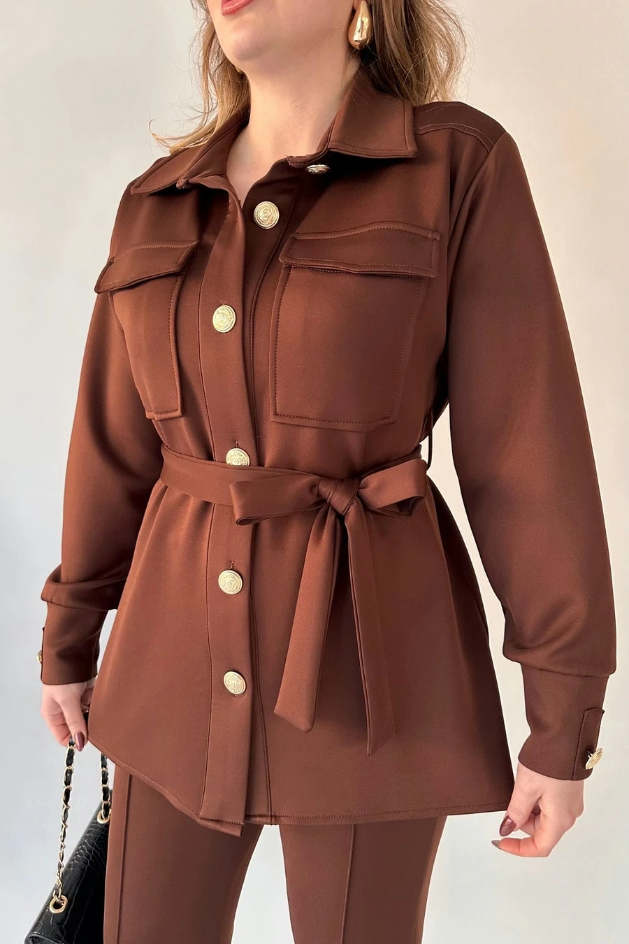 Düğmeli Scuba Takım