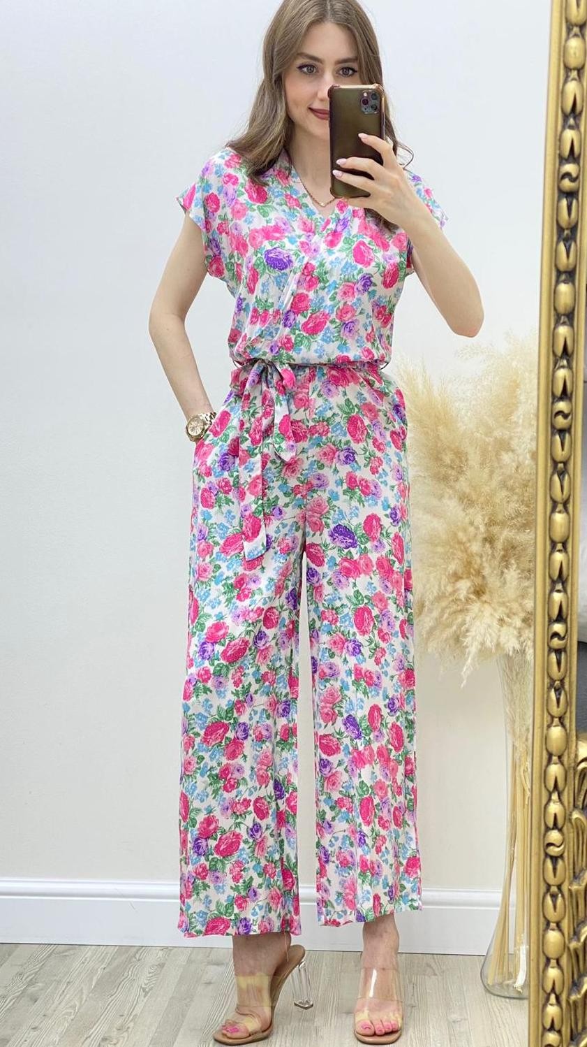 Güllü Kruvaze Viskon Tulum Ekru