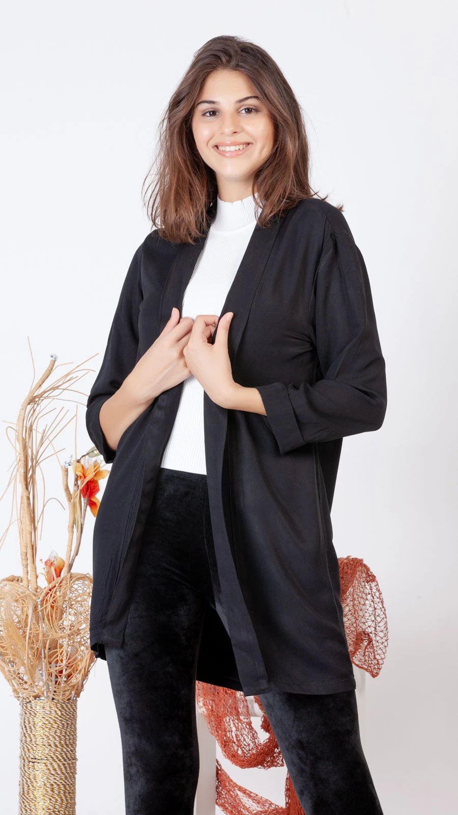 Mevsimlik Blazer Ceket Siyah