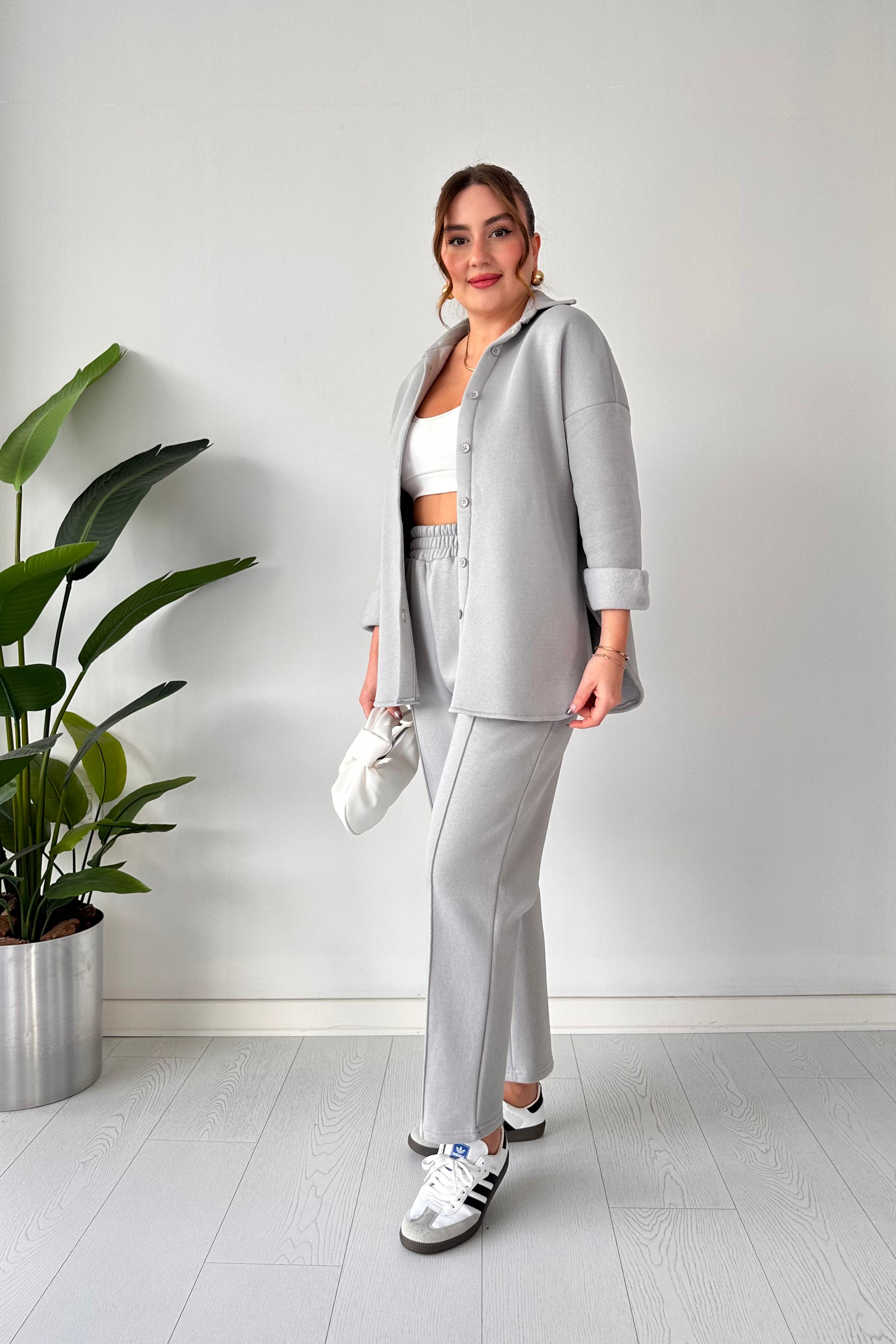 Polarlı Gömlekli İkili Takım