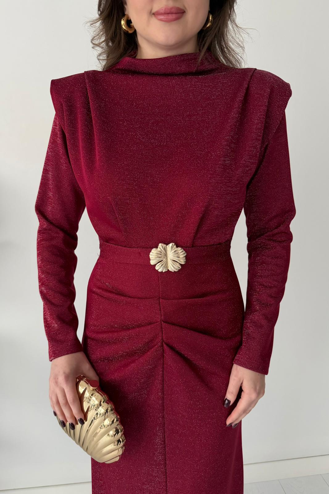 Sim Dokulu Maksi Elbise