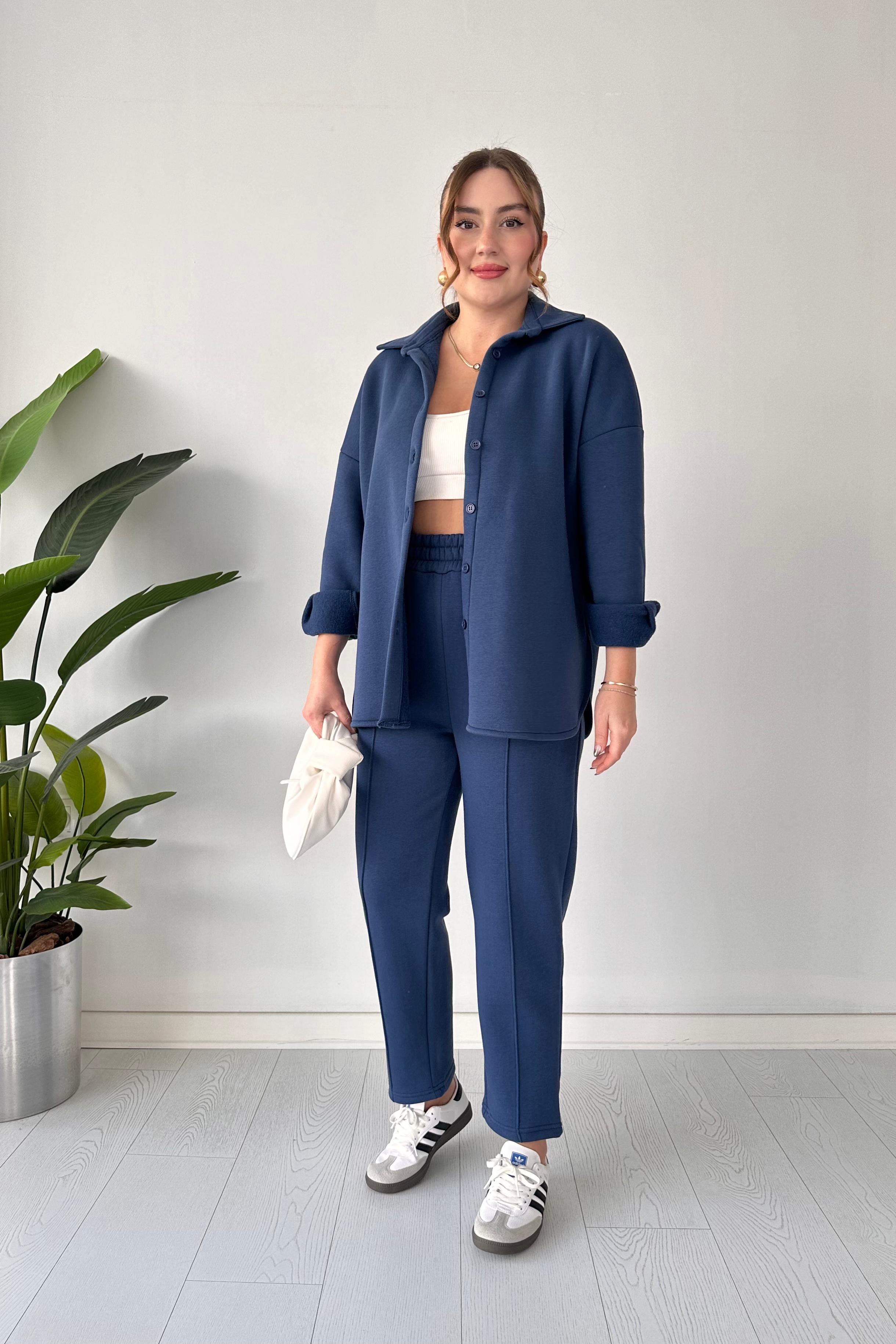 Polarlı Gömlekli İkili Takım