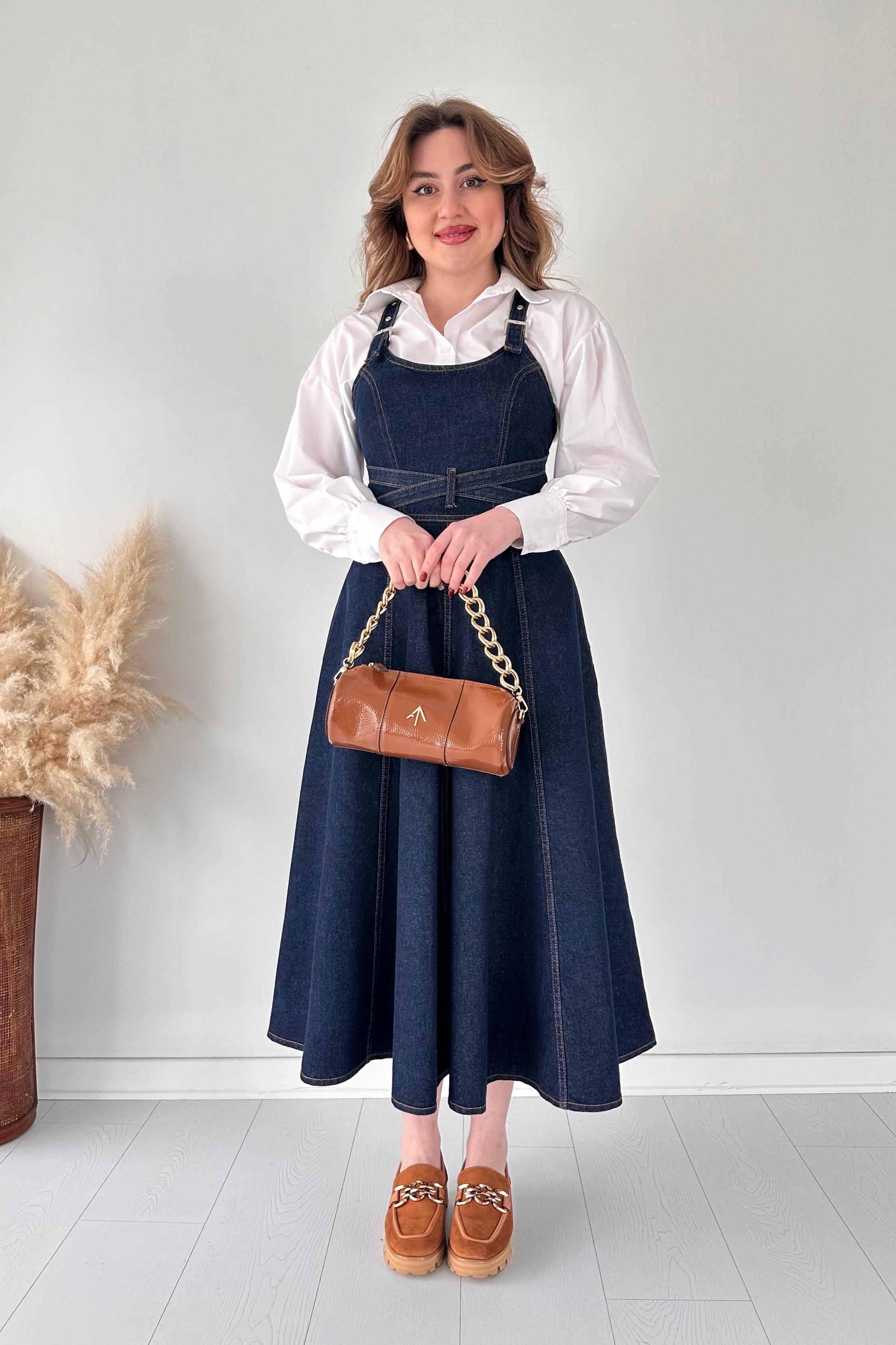 Tasarım Denim Elbise