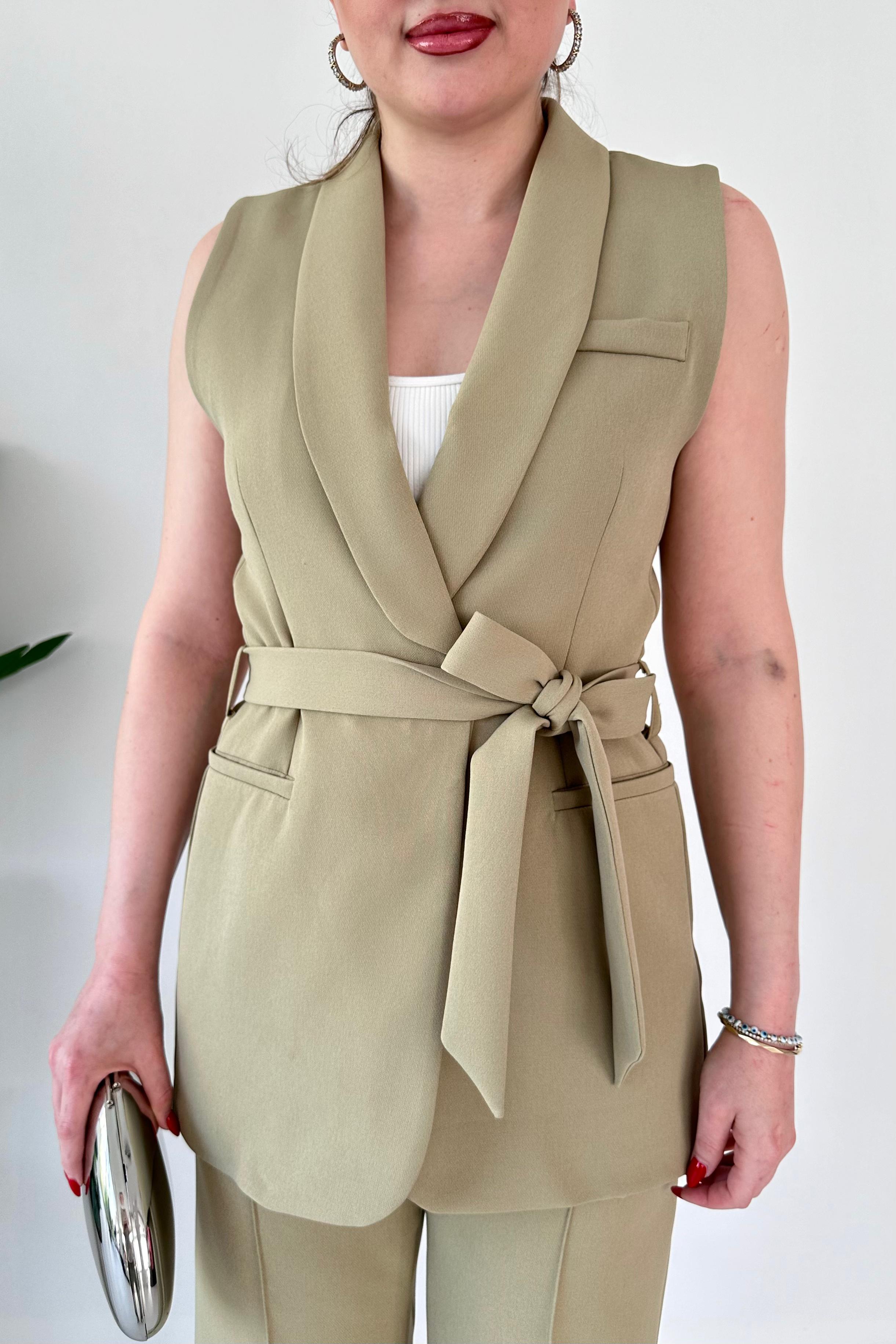 Yelekli Pantolon Takım