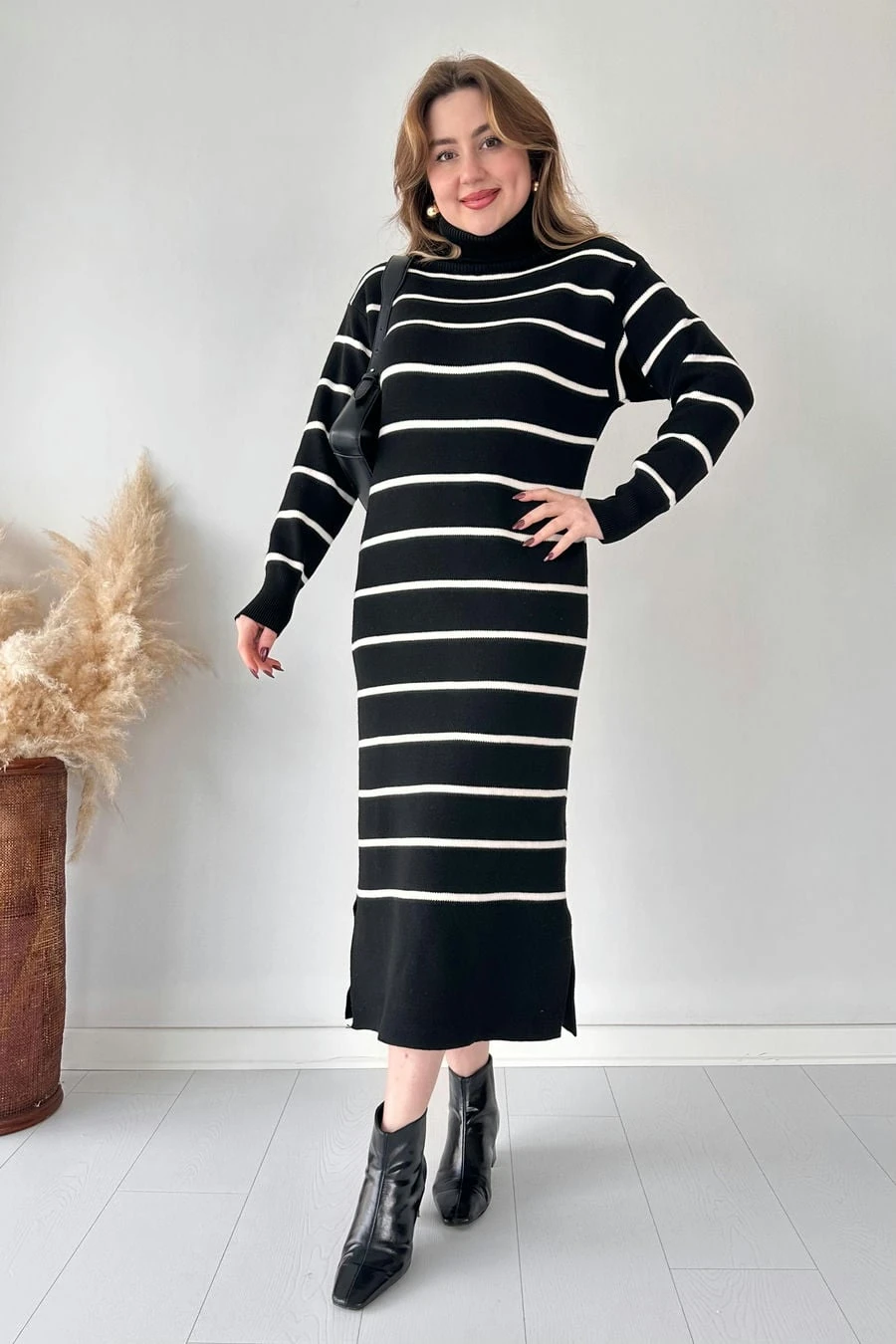 Çizgili Balıkçı Elbise