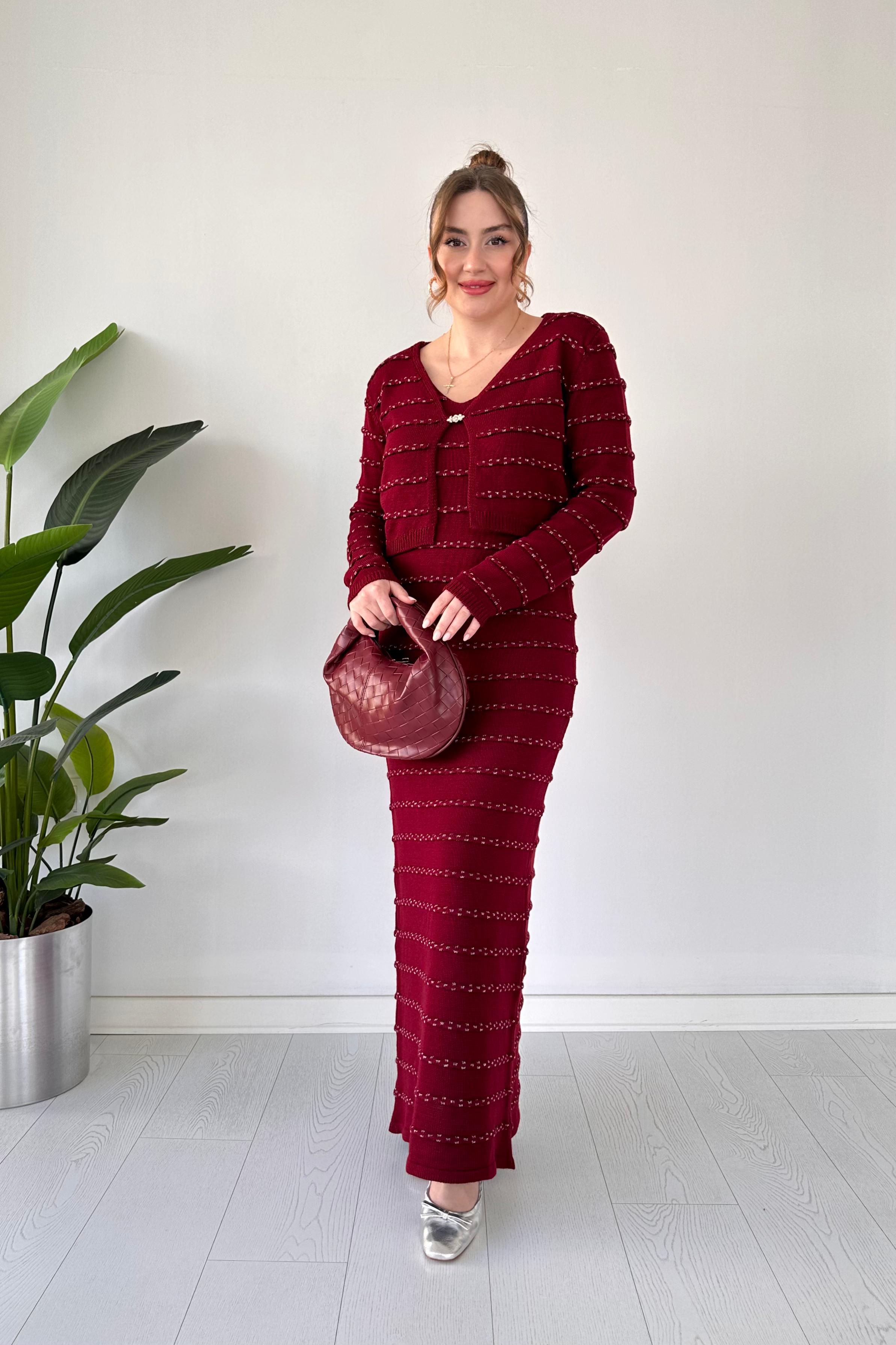 Yaldızlı Triko Takım