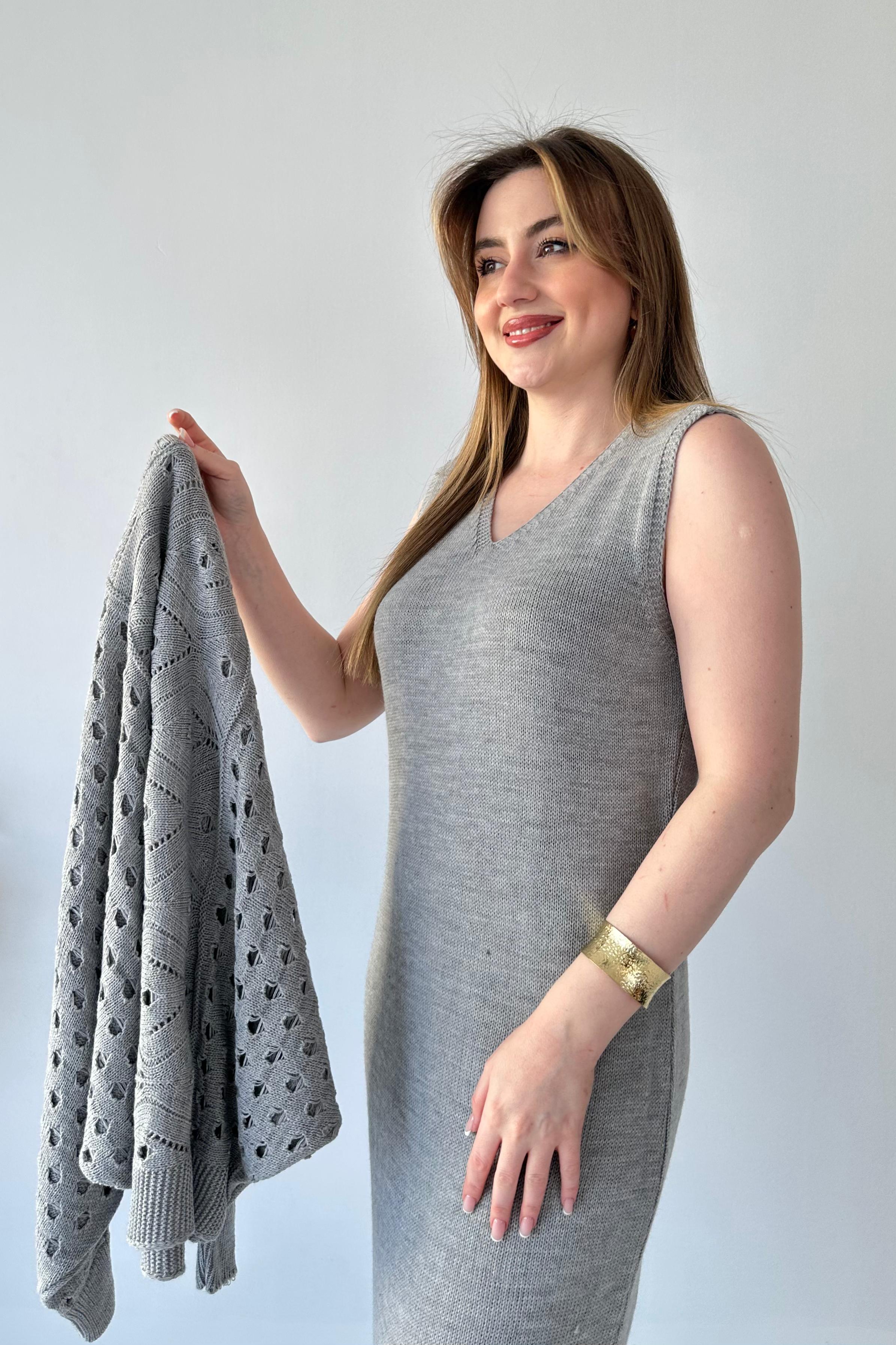 Yarasa Ajurlu Elbise Takım