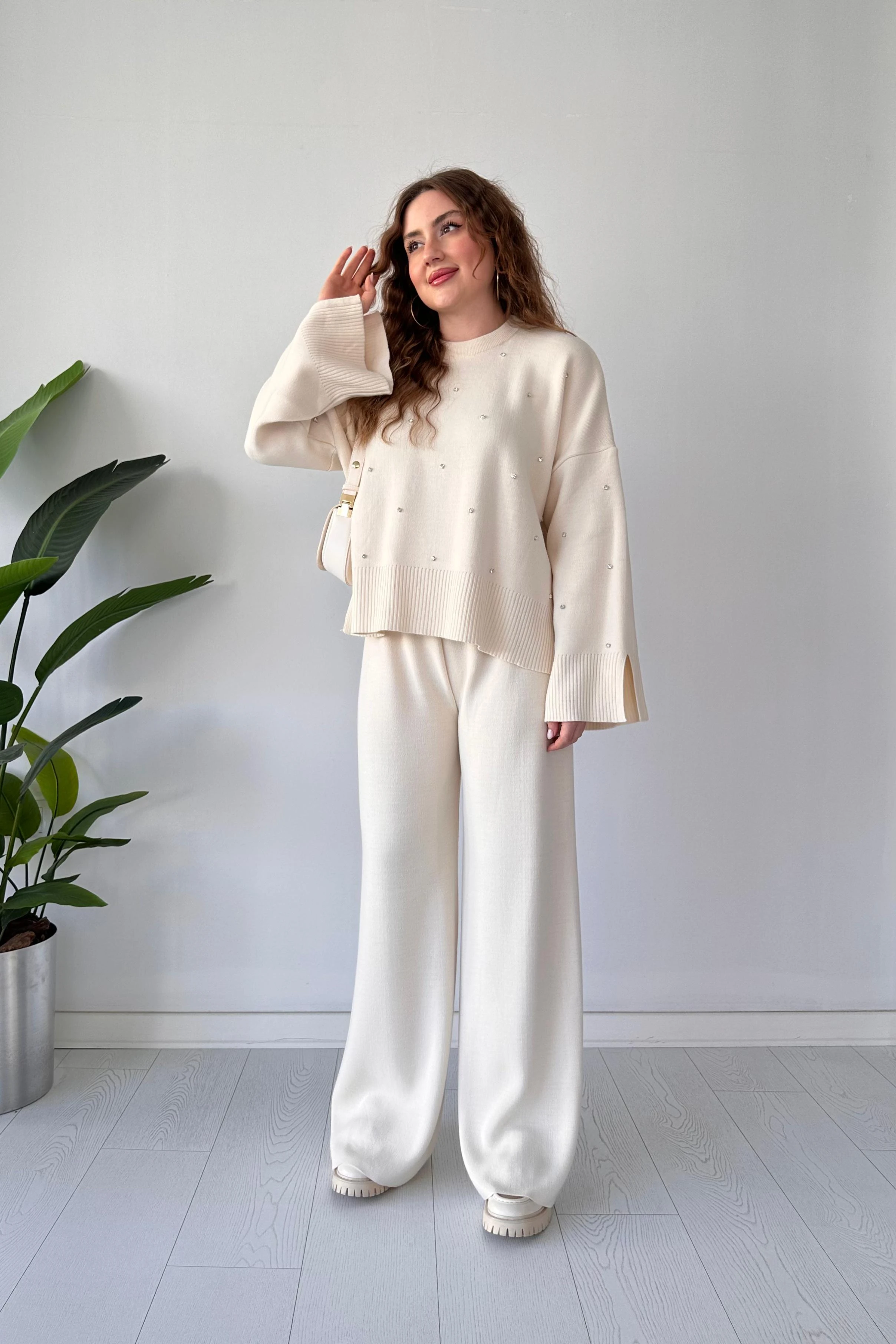 Taşlı Triko Takım